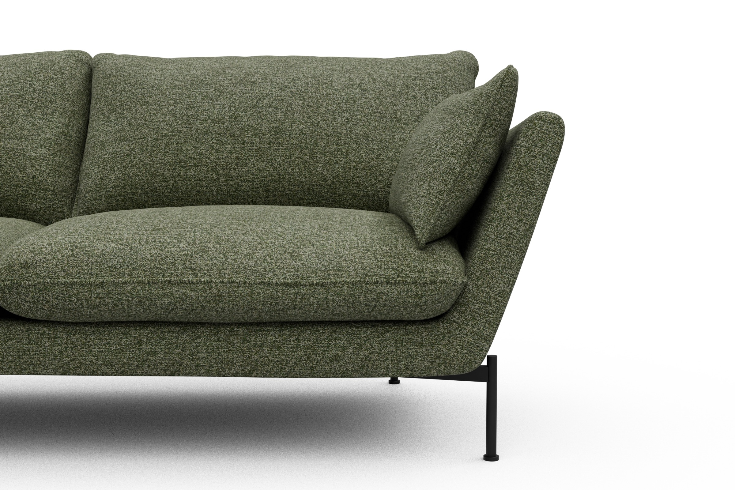 Sofa Anton 3-Sitzer Carreno-Vivid-Green
