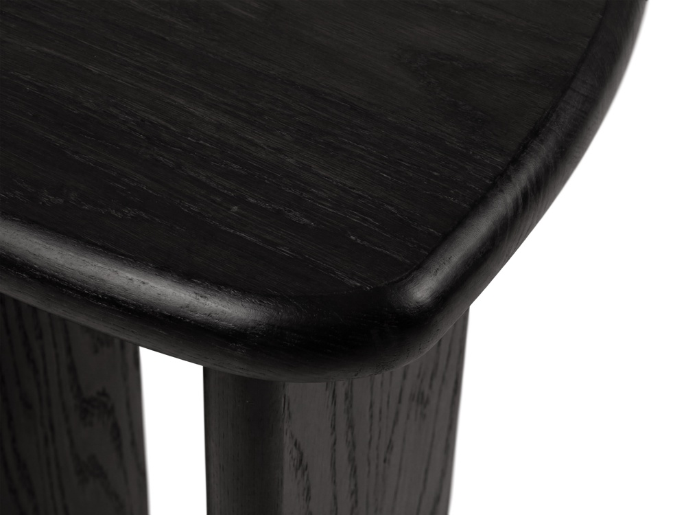 Cosmopolitan Design Couchtisch Sora 37 x 32 cm Schwarze Eiche
