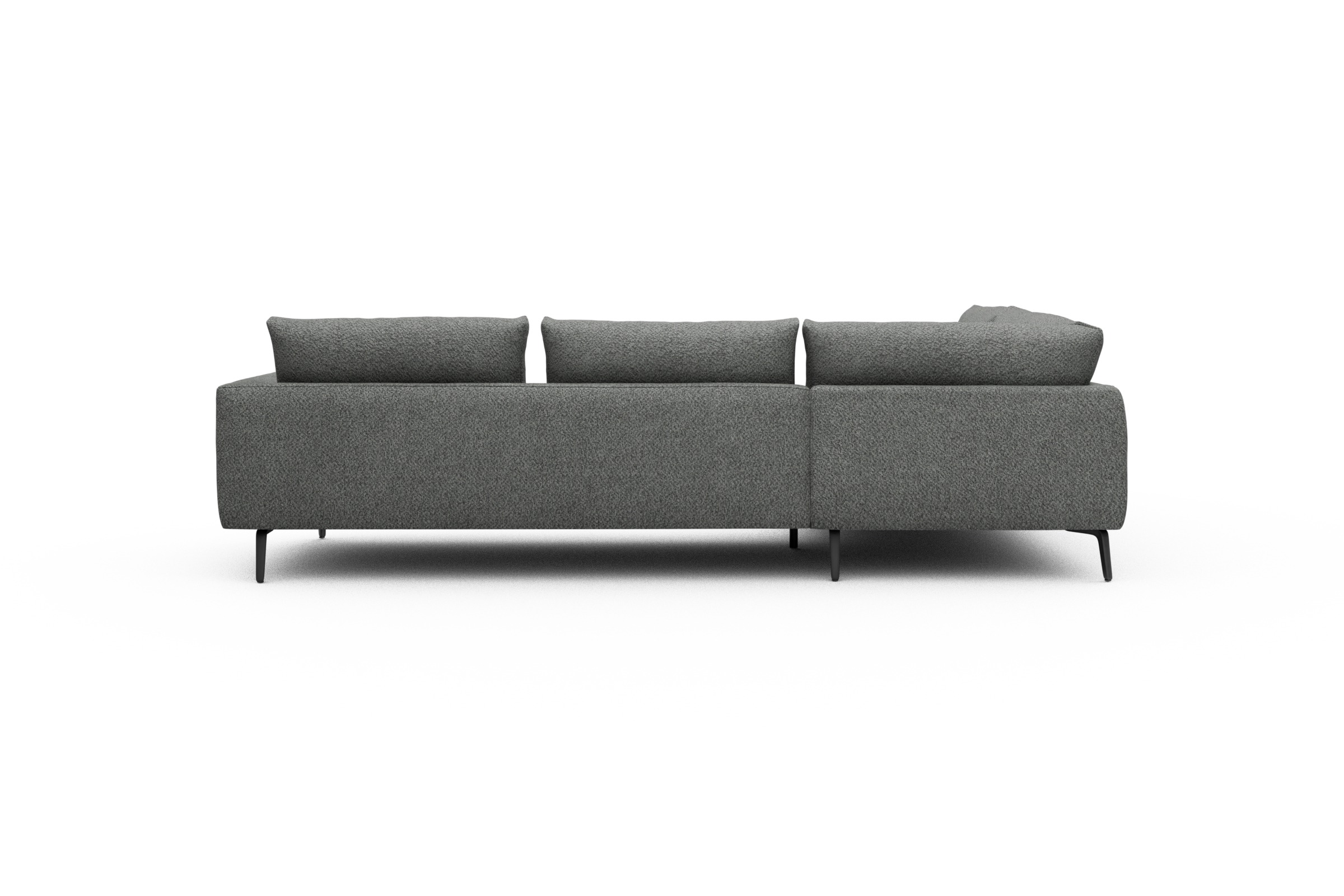 Ecksofa Karl Relax-Ecke links mit 2,5-Sitzer Vanora-Warm-Grey