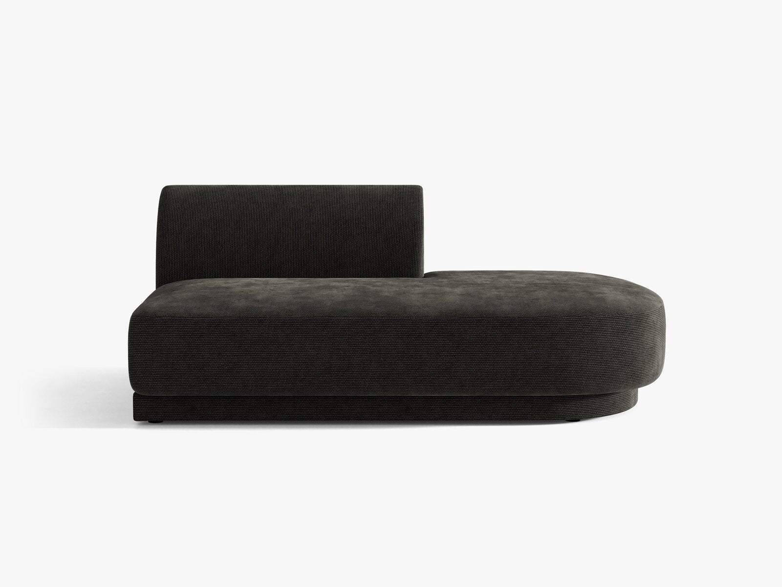 Micadoni 2-Sitzer Sitzmodul offen Miley Rechts Chenille Eden Anthrazit
