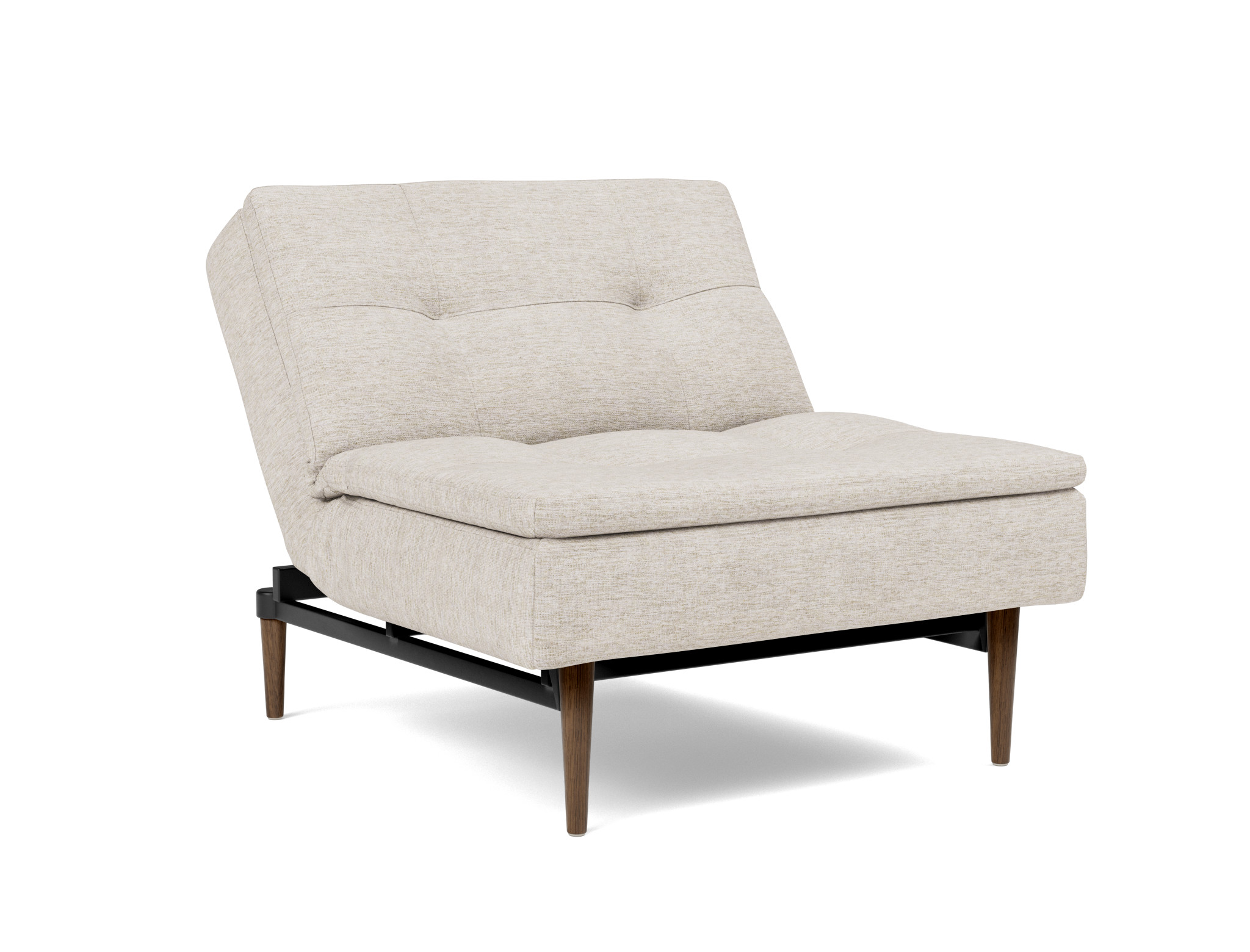 Sessel Dublexo Chenille Yuveno 470-Natural Beine Styletto Eiche dunkel