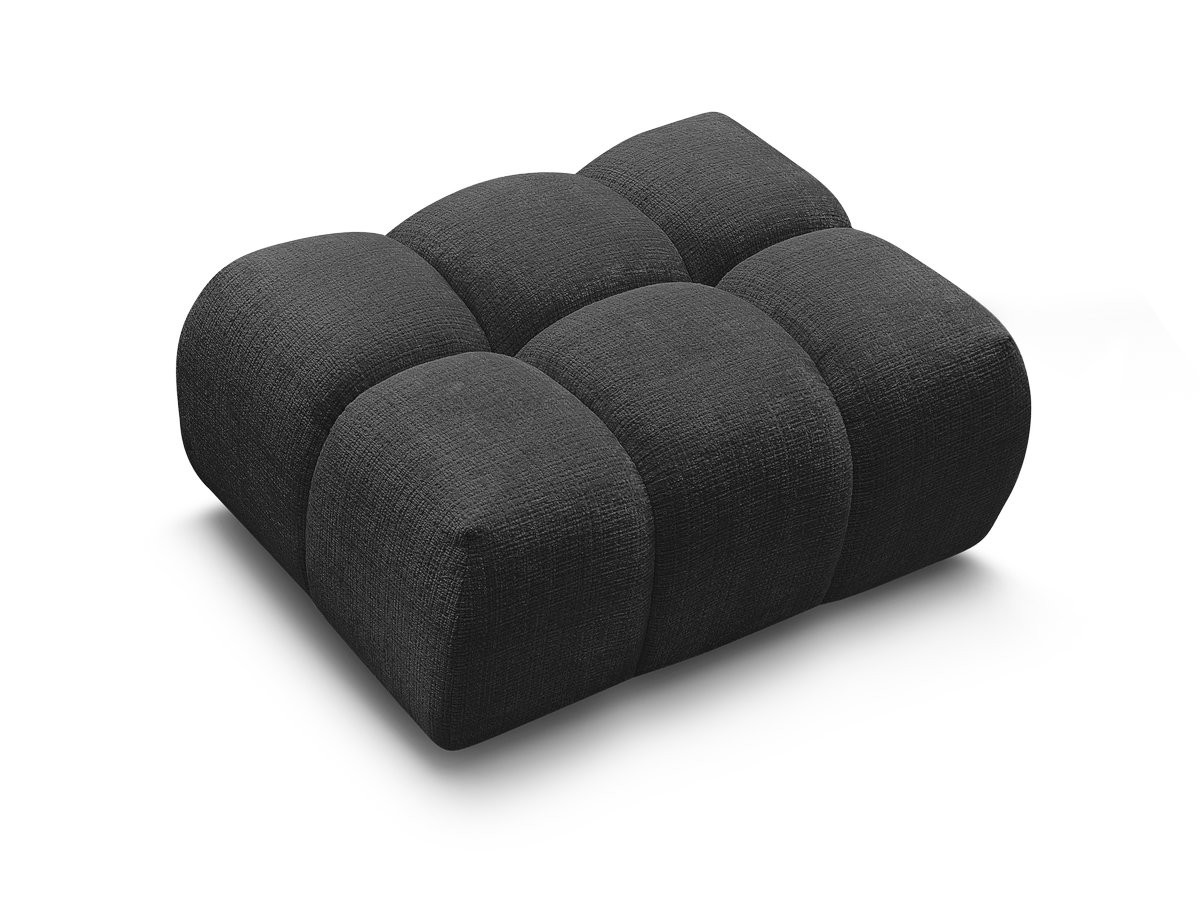 Bobochic Melisse Pouf Strukturstoff Schwarz