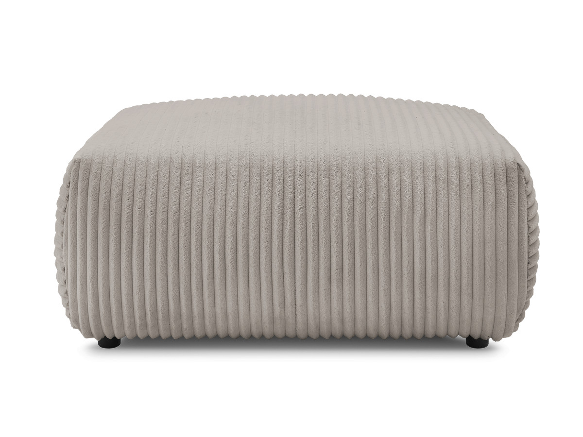Bobochic Lucien Pouf Breitcord weich Taupe