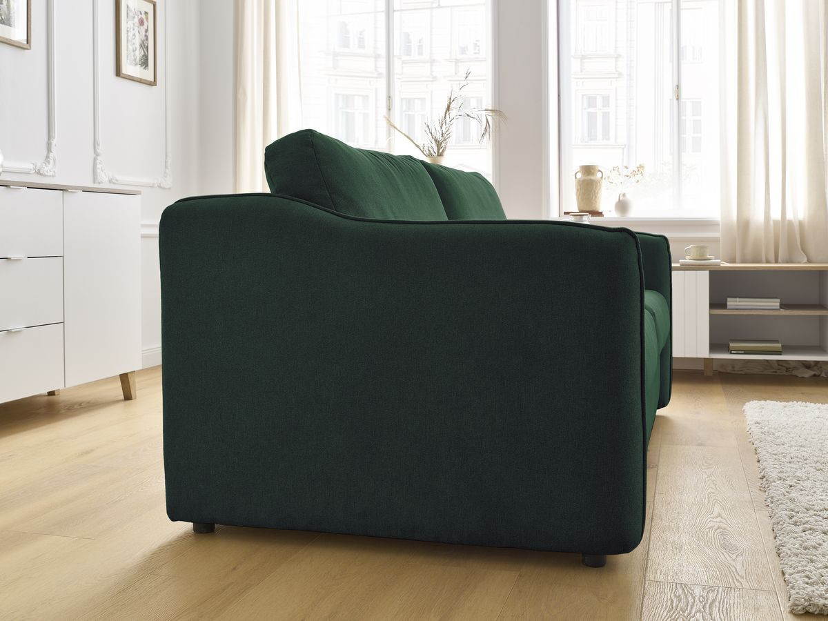 Bobochic Lenny Schlafsofa 3-Sitzer Stoff Grün