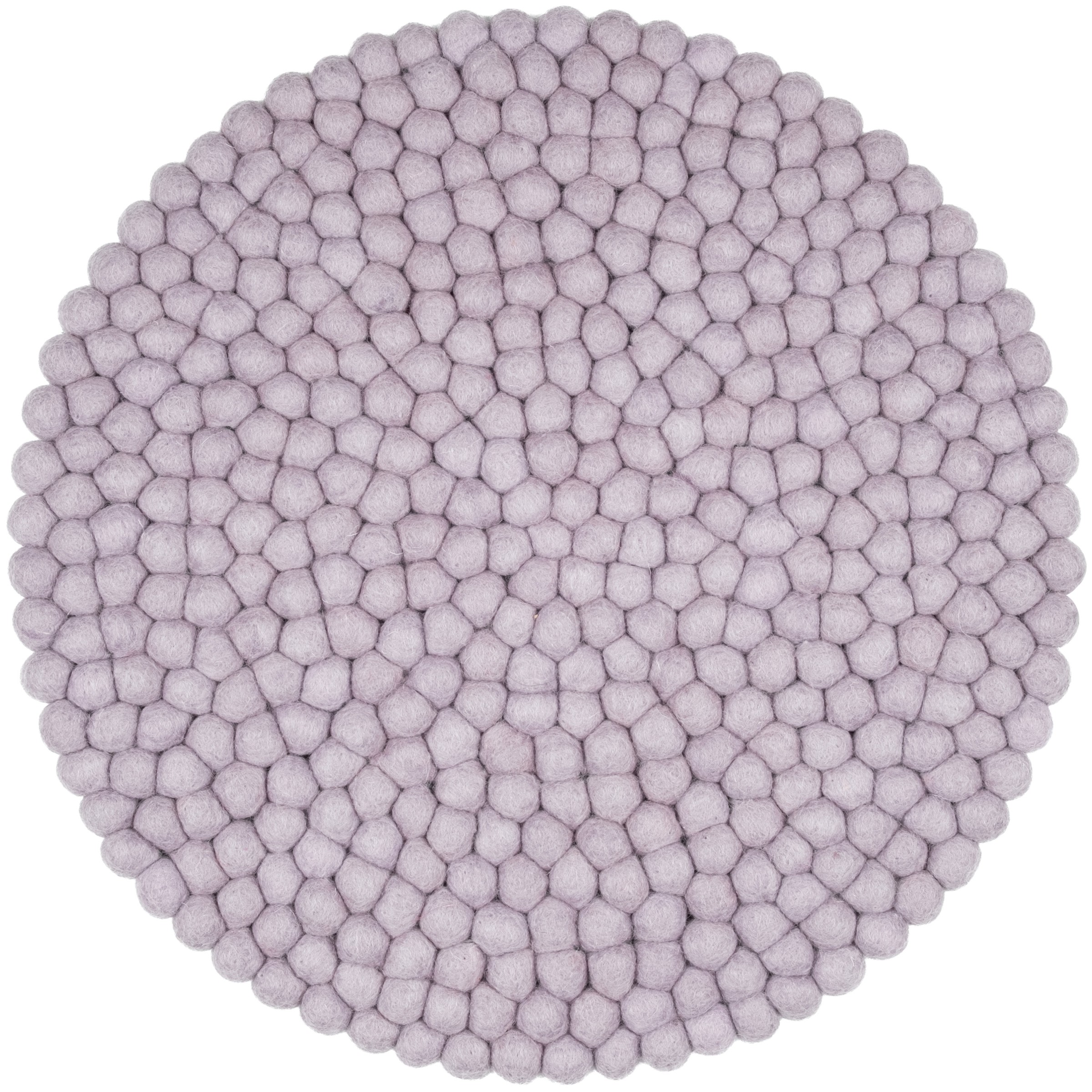 myfelt Marla Filzkugel-Sitzauflage Hellviolett Ø 36 cm