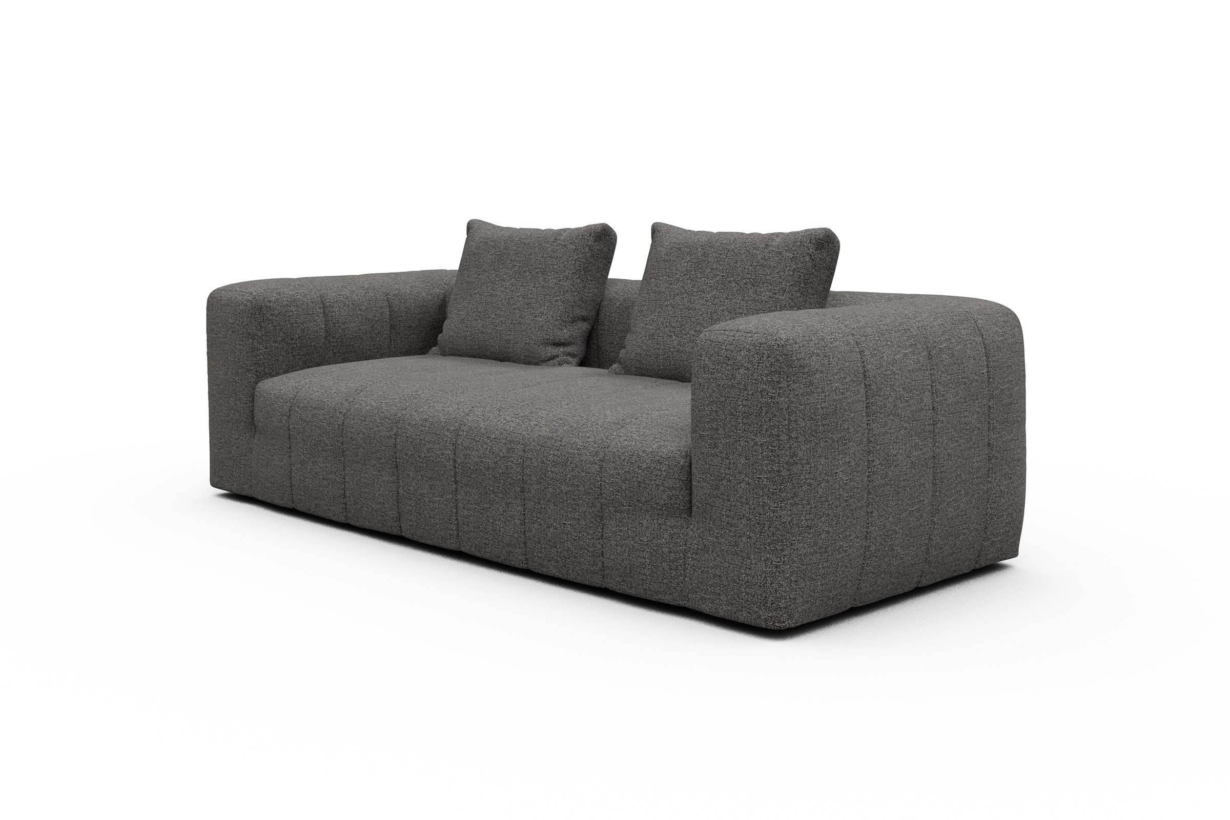 Sofa Hugo 3-Sitzer Carreno-Salt-and-Pepper