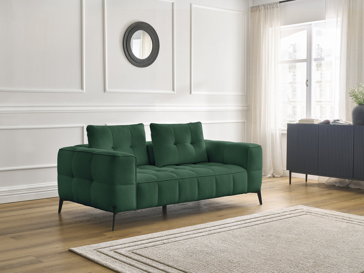 Bobochic Anis Sofa 2-Sitzer Strukturstoff Grün