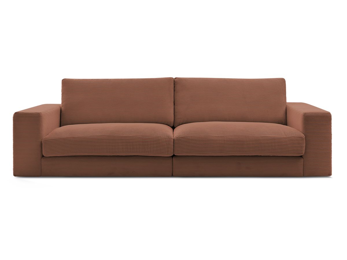 Bobochic Leonard Sofa 3-Sitzer 234 × 109 cm Cordsamt Orange