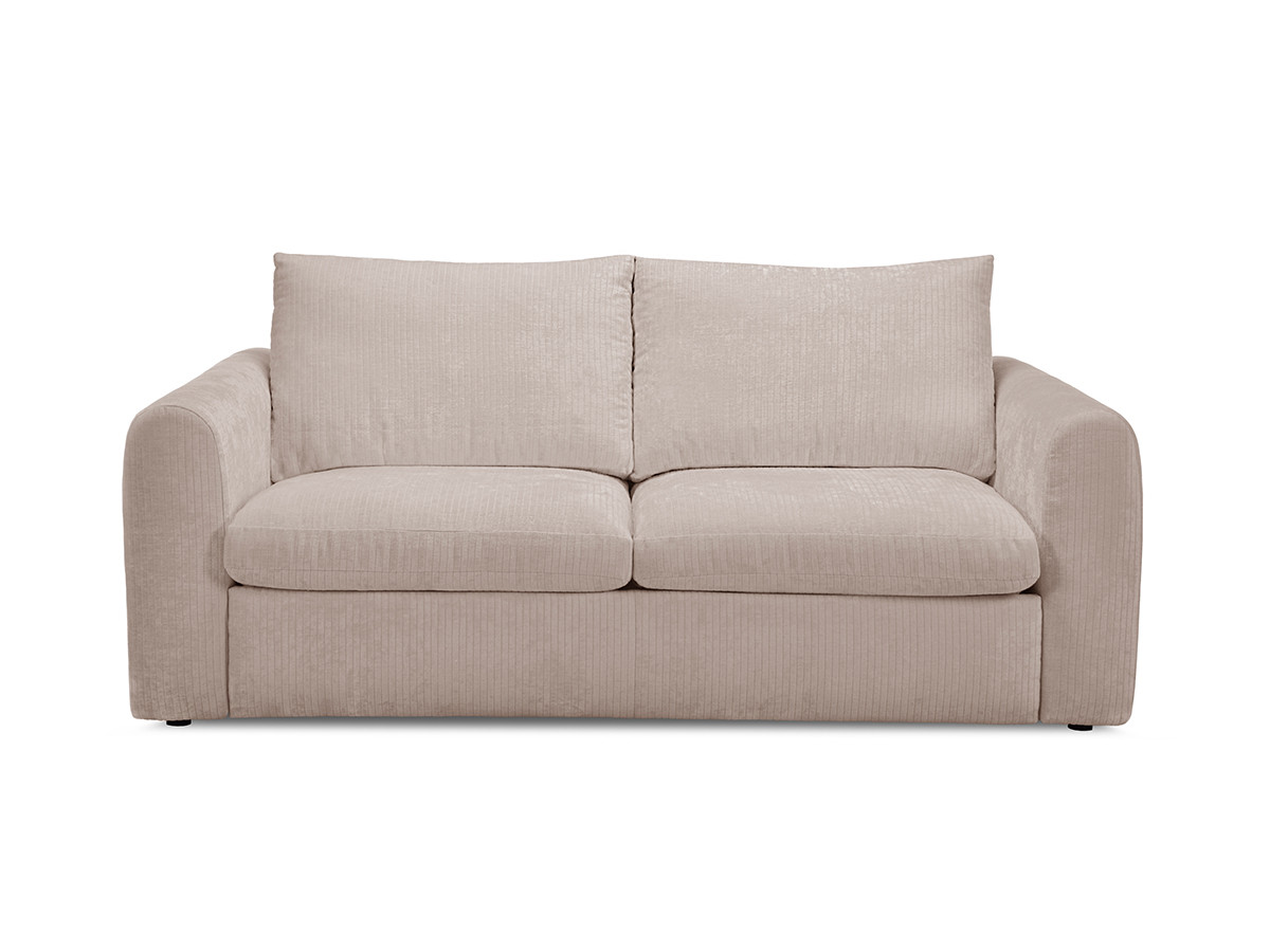Bobochic Archi Schlafsofa 3-Sitzer Cordsamt Beige, Liegefläche 140 × 190 cm