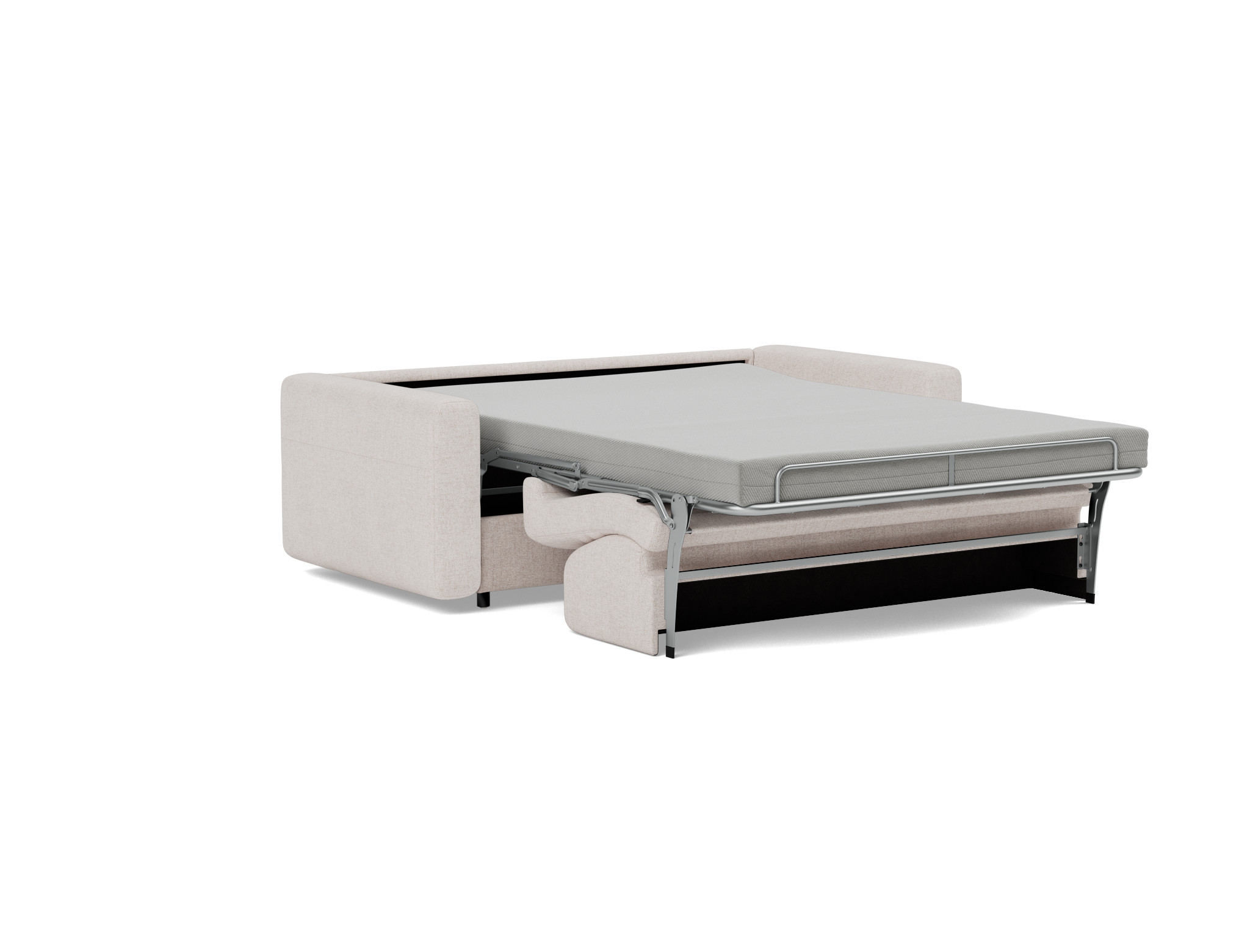 Schlafsofa Killian mit Taschenfederkernmatratze 140 Strukturierter Stoff Weda 300-Weda-Sand