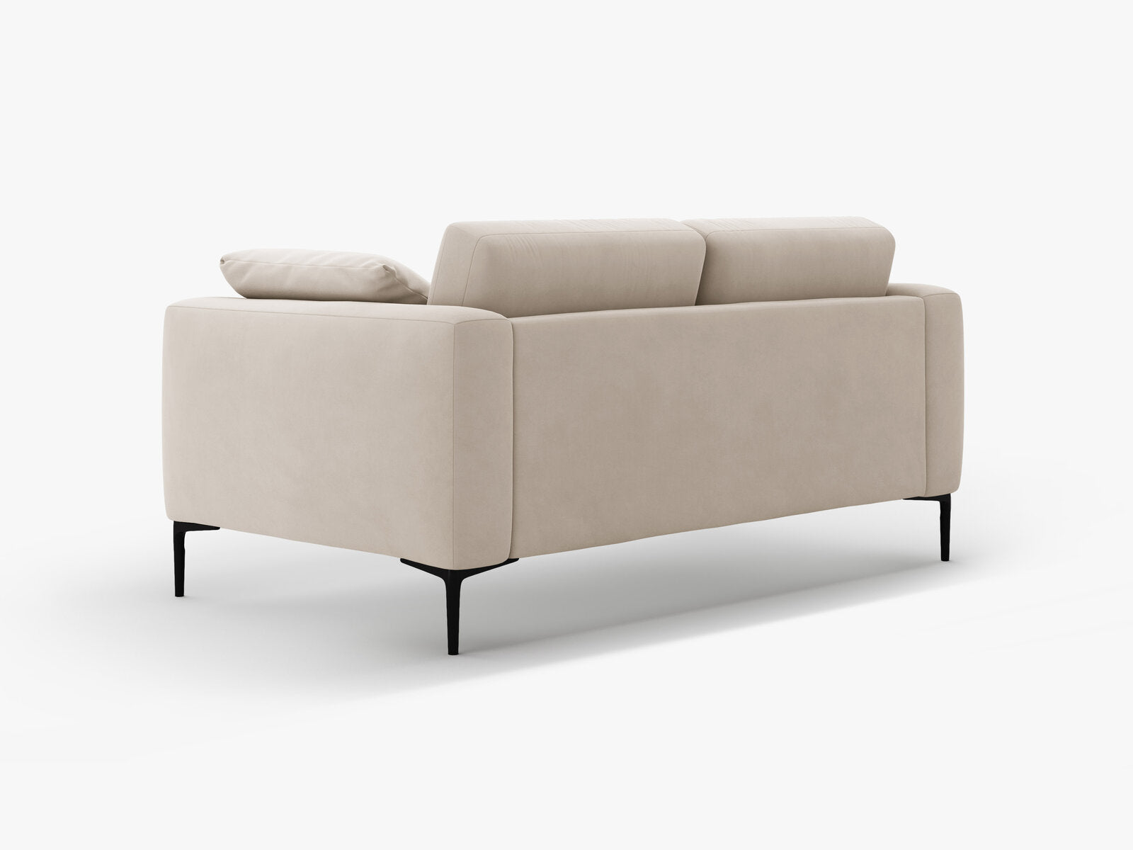 Micadoni Sofa Bemy 2-Sitzer Samt Beige