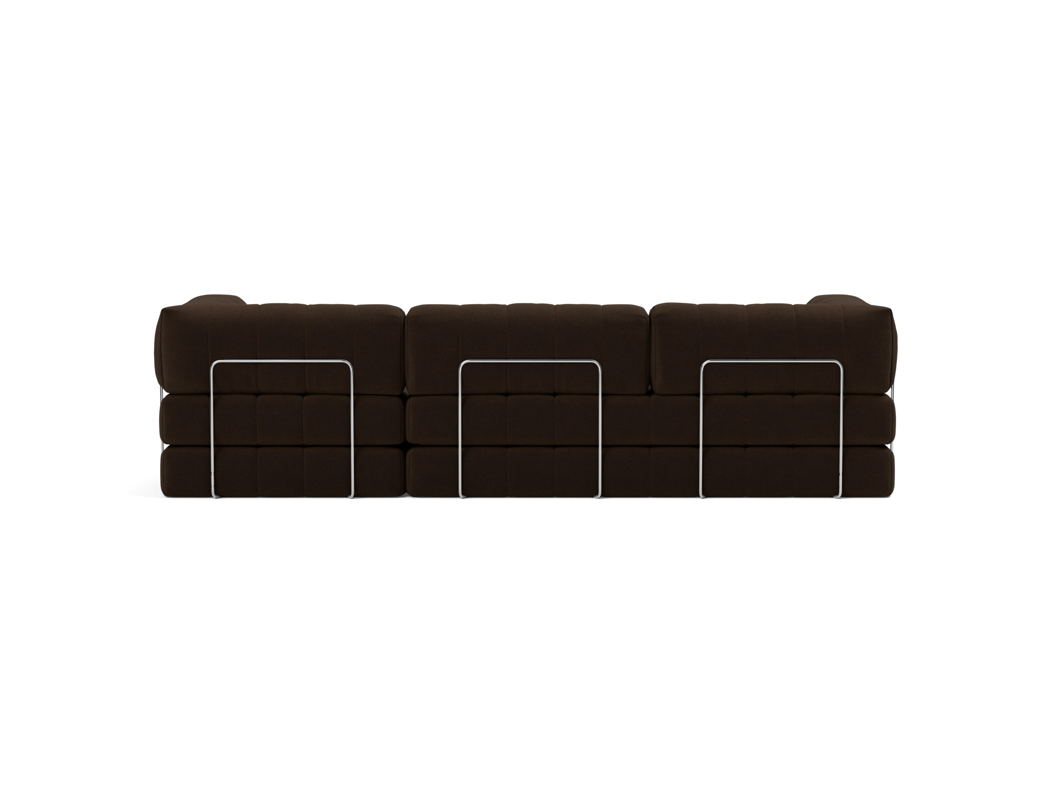 Schlafsofa CozyPad Grand mit Armlehnen Strukturierter Stoff Taura 358-Chocco
