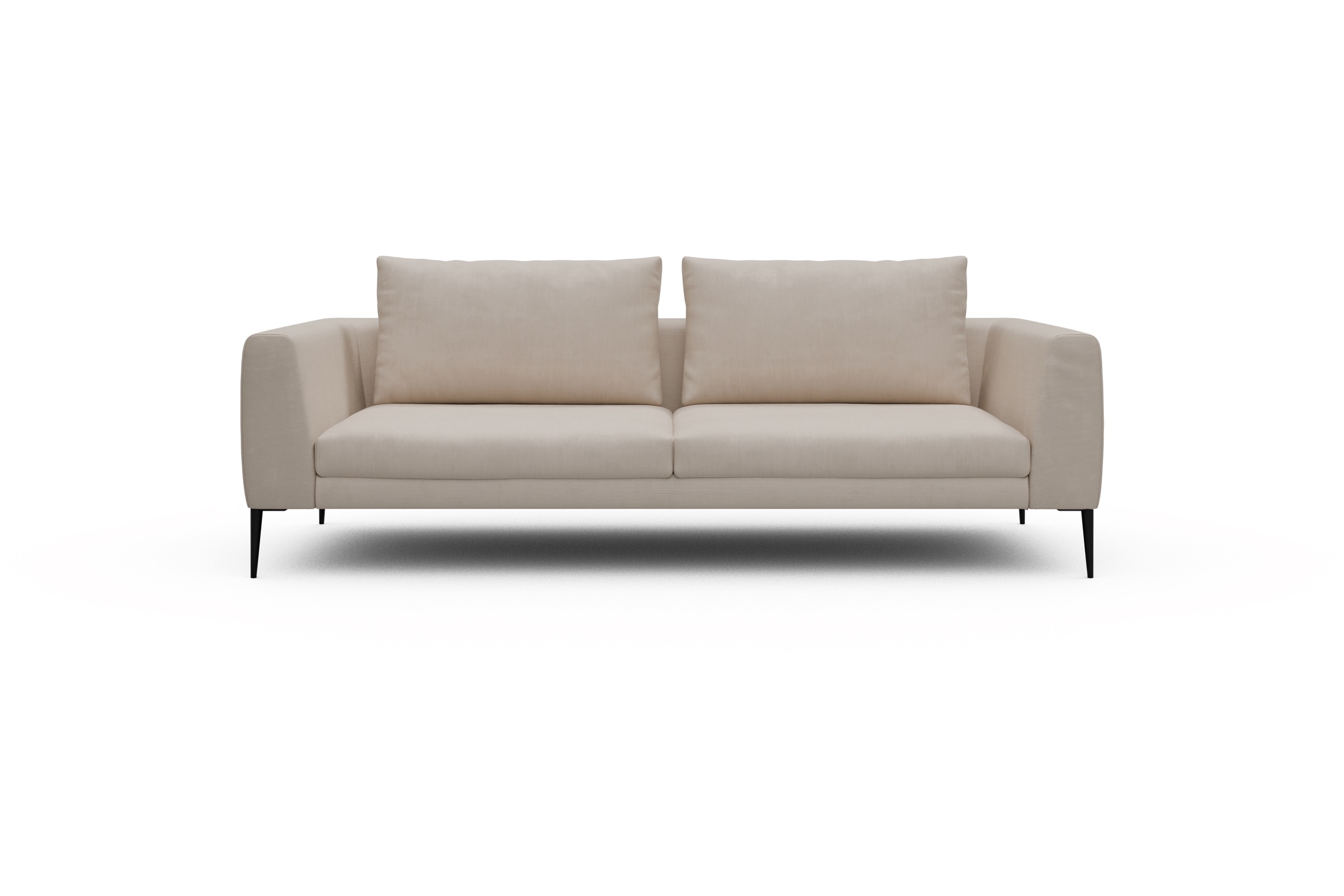Skandi Home Sofa Paul 3-Sitzer Cordufine-Off-White moebelfaktor