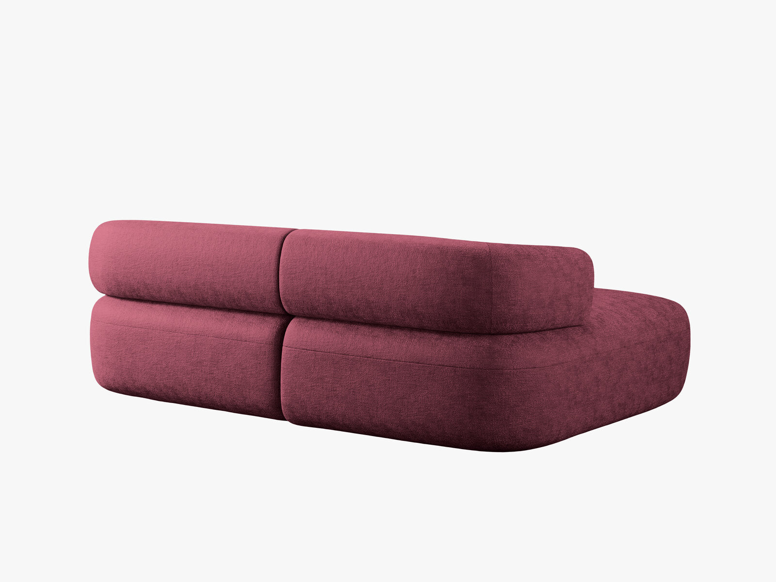 Micadoni 5-Sitzer Ecksofa Jenny Kleine Version Links Chenille Perfect Harmony Kirschbaum