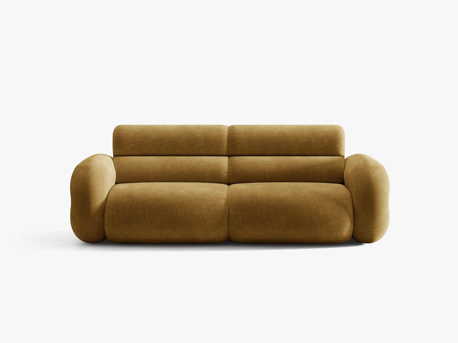 Micadoni Neo Sofa 3-Sitzer Chenille Golden Senf
