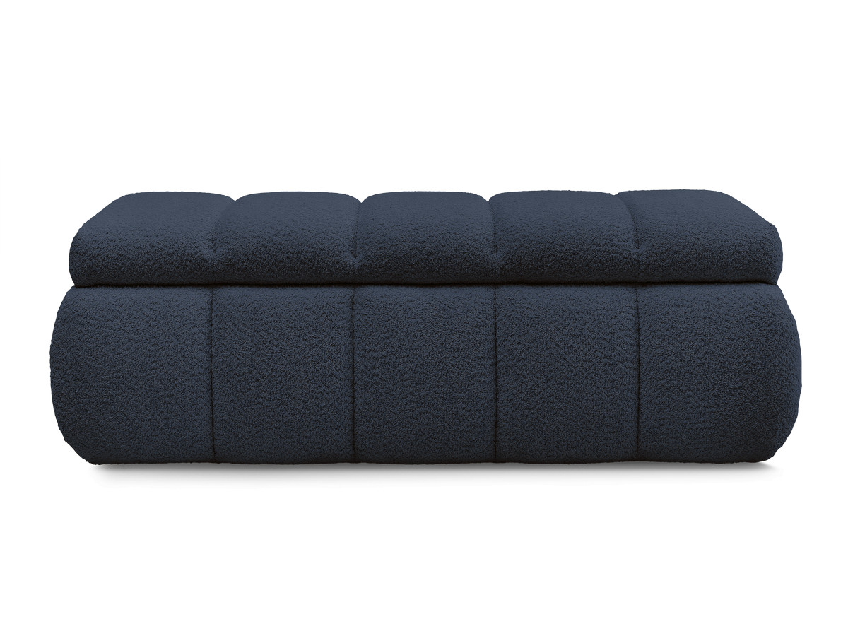 Bobochic Denali Bettbank 146 × 56 cm Bouclé-Stoff Dunkelblau