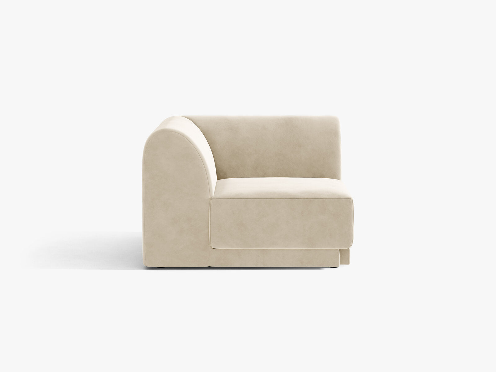 Micadoni Modul Ecke Miley Samt Venus Helles Beige