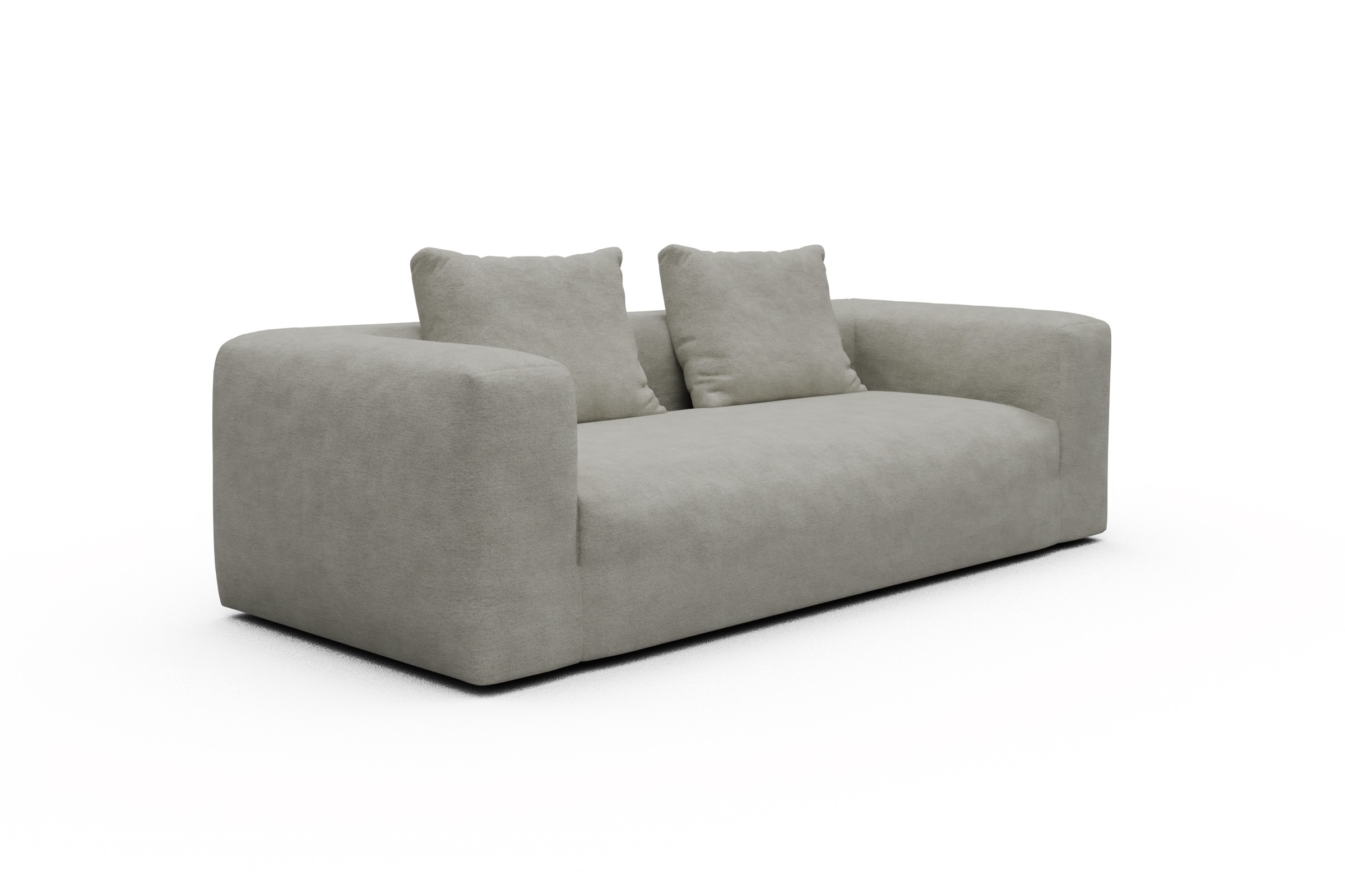 Sofa Fred 3-Sitzer Carreno-Moon-Stone-White