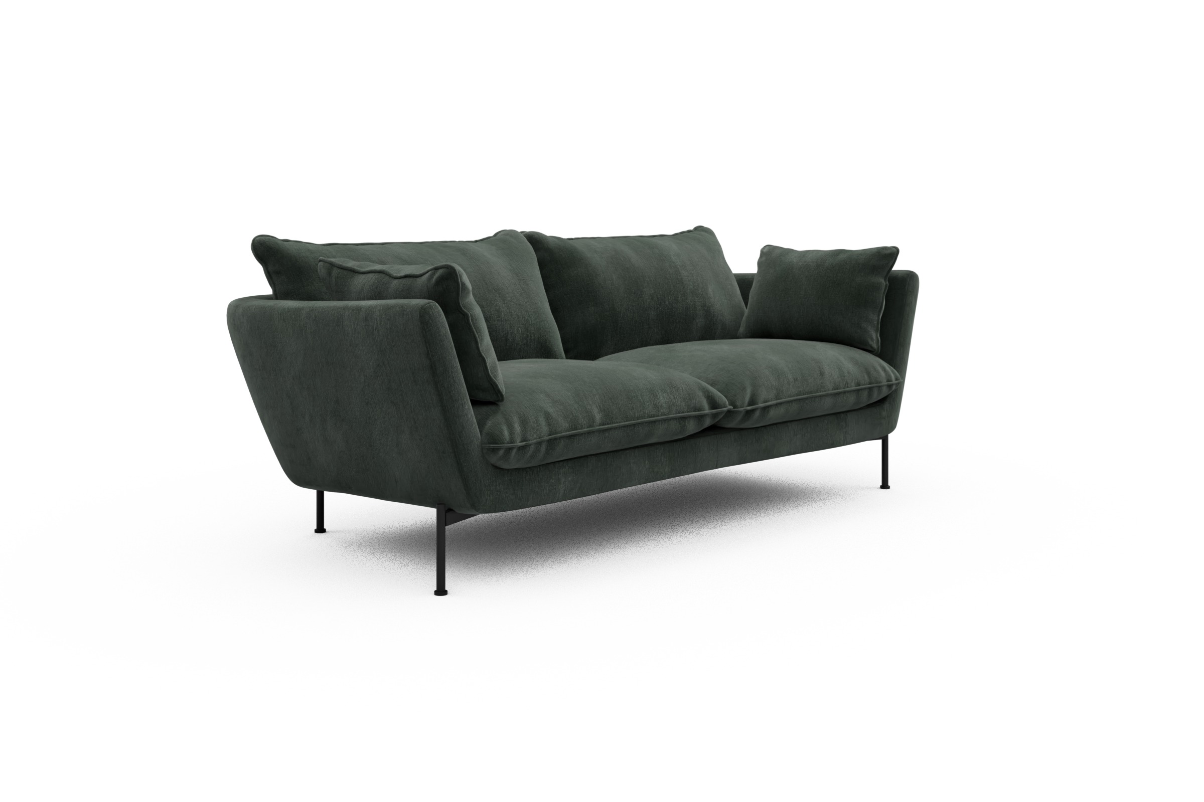 Sofa Anton PREMIUM 2-Sitzer Smooth-Laurel-Green