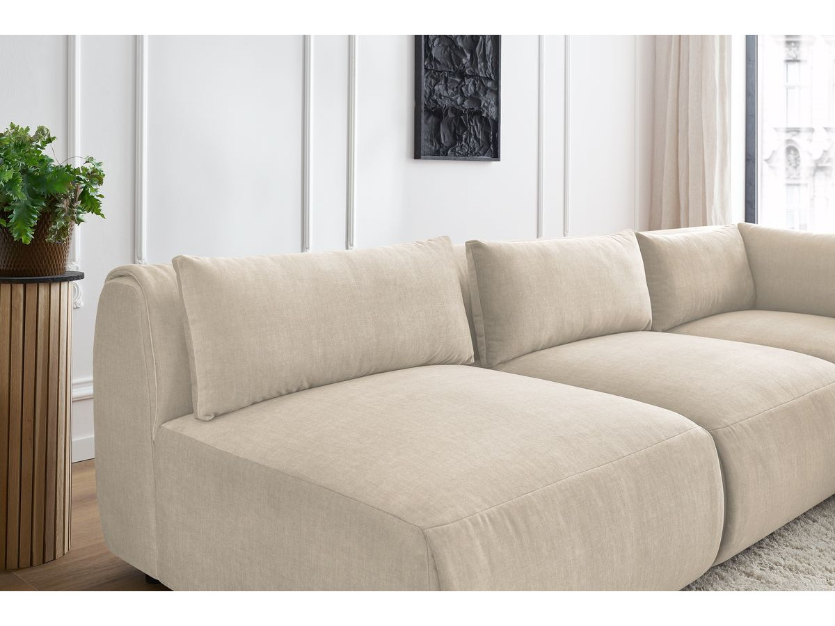 Bobochic Jeanne Ecksofa 299 × 299 cm Samt Beige