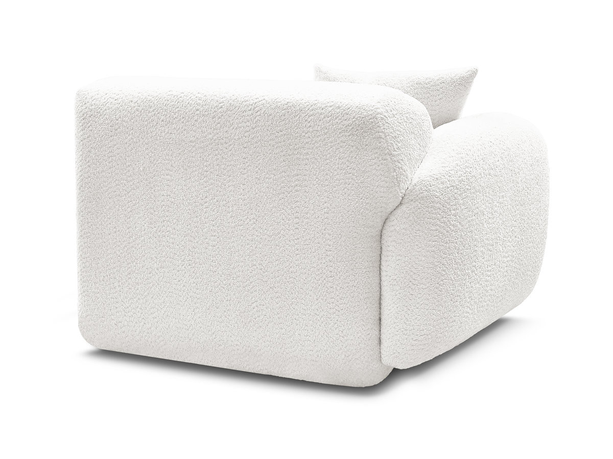 Bobochic Anda Sofamodul 1-Sitzer 104 × 103 cm Chenille Weiß Ecke links