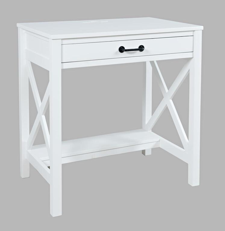 Livin Hill Set Avola: Schreibtisch 76 cm + Stuhl Weiß