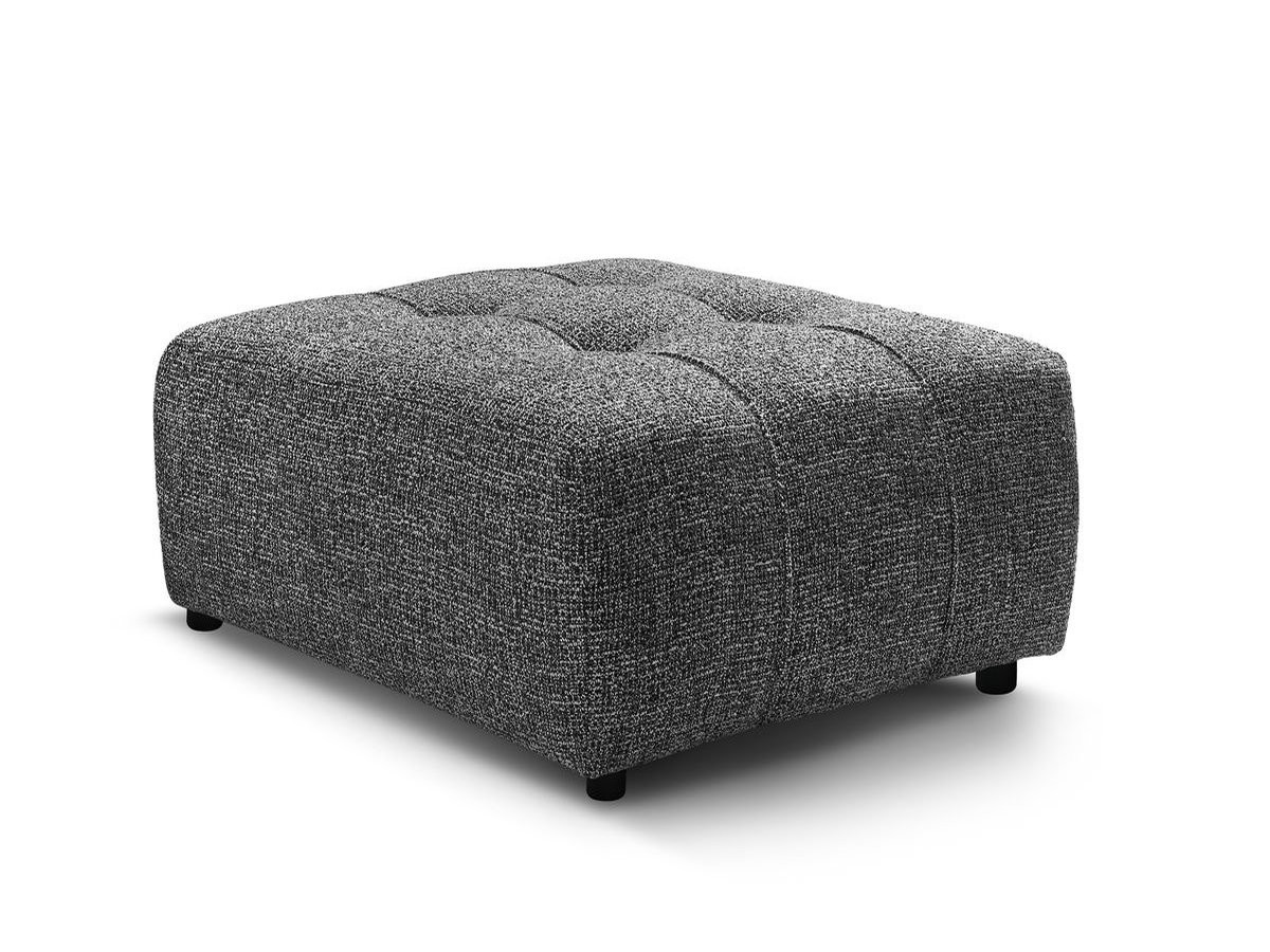 Bobochic Arsene Pouf Melange-Stoff Dunkelgrau