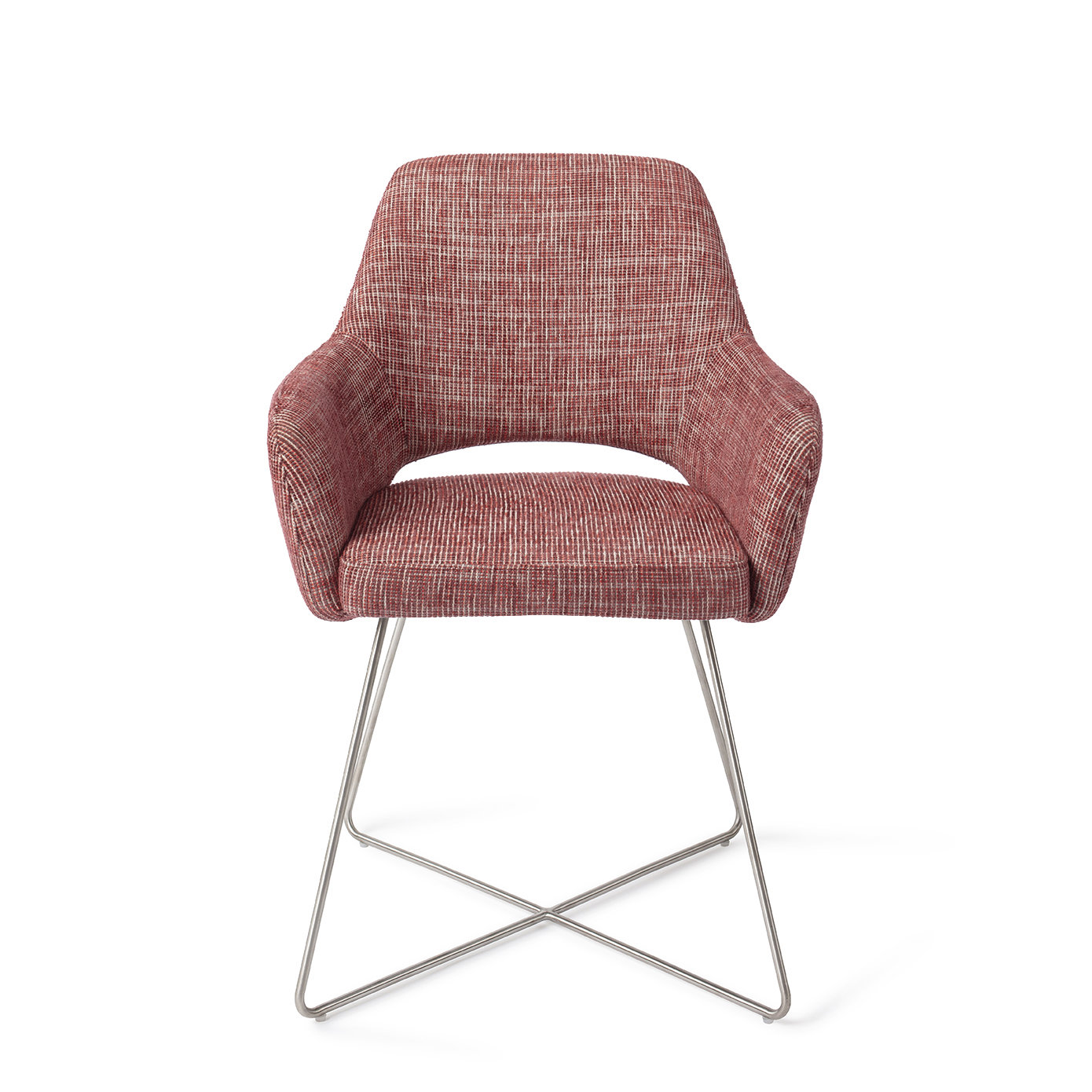 Jesper Home Esszimmerstuhl Yanai Berry Bars Cross Stahl