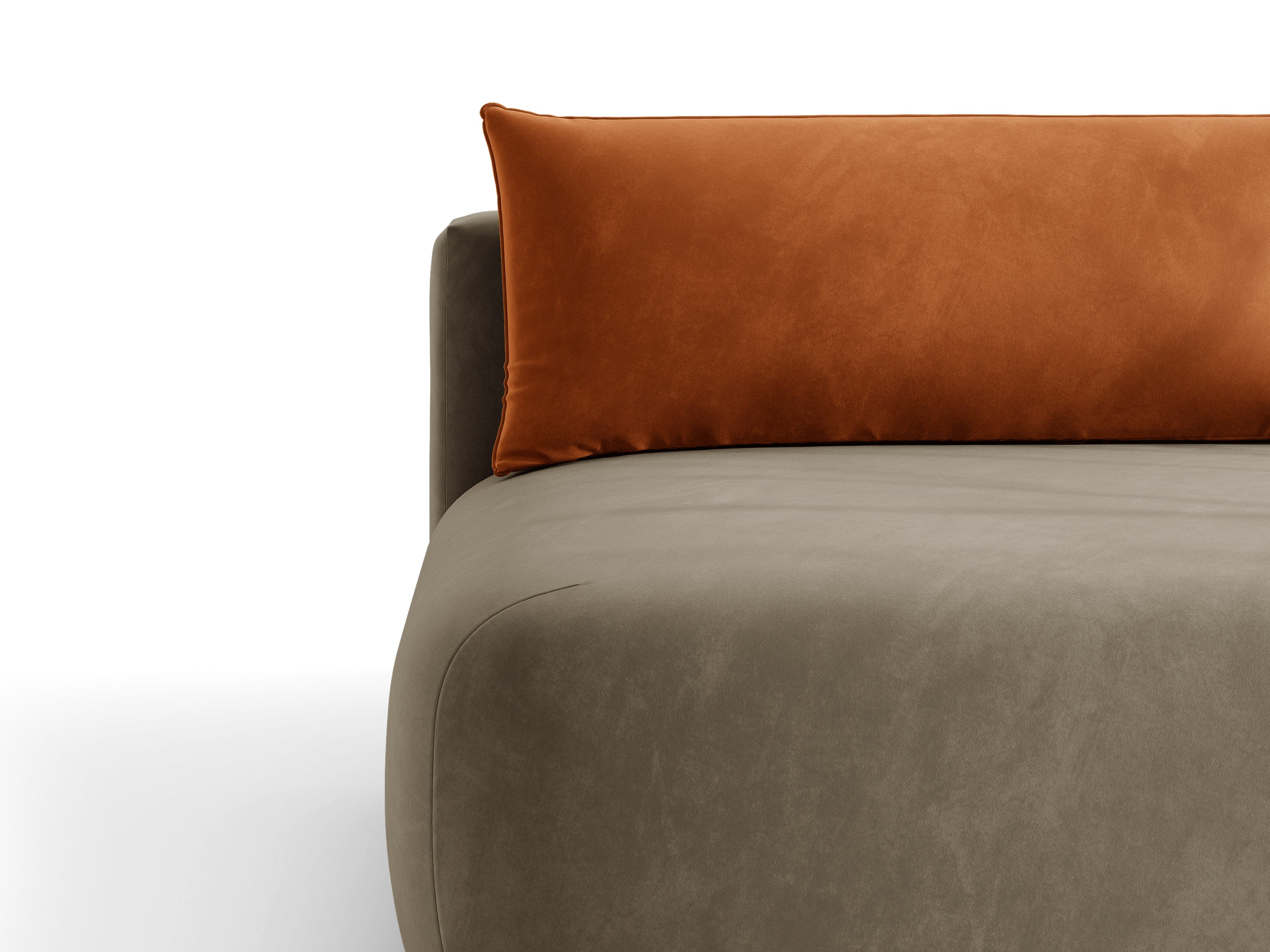 Micadoni Hena Sofa Mit Bettfunktion Und Stauraum Samt Salvador Graubraun