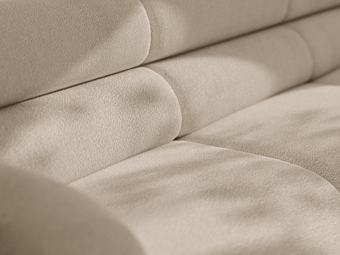 Micadoni Neo Ecksofa 295 cm Links Boucle Baloo Beige