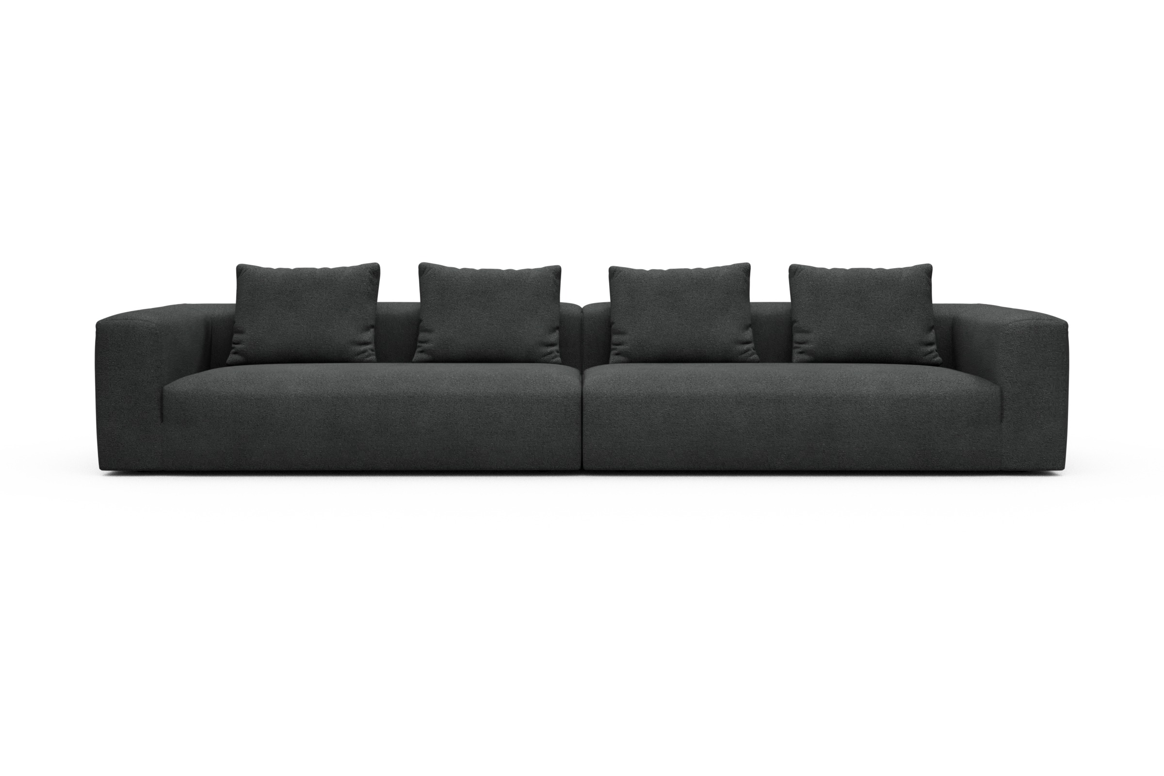 Skandi Home Modulares XXL Sofa Fred 5-Sitzer Boucle-Charcoal moebelfaktor