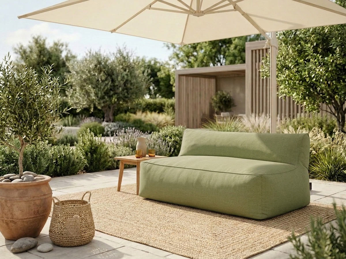 Bobochic Riviera Sofamodul 2-Sitzer Stoff Grün