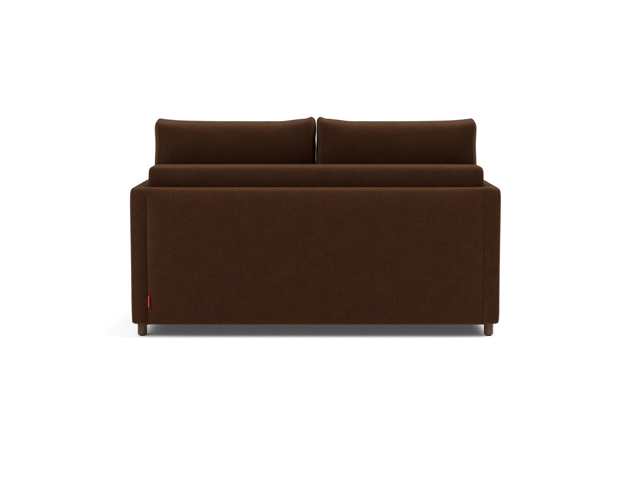 Schlafsofa Neah mit Slim-Armlehnen 140 Strukturierter Stoff Taura 359-Cappuccino