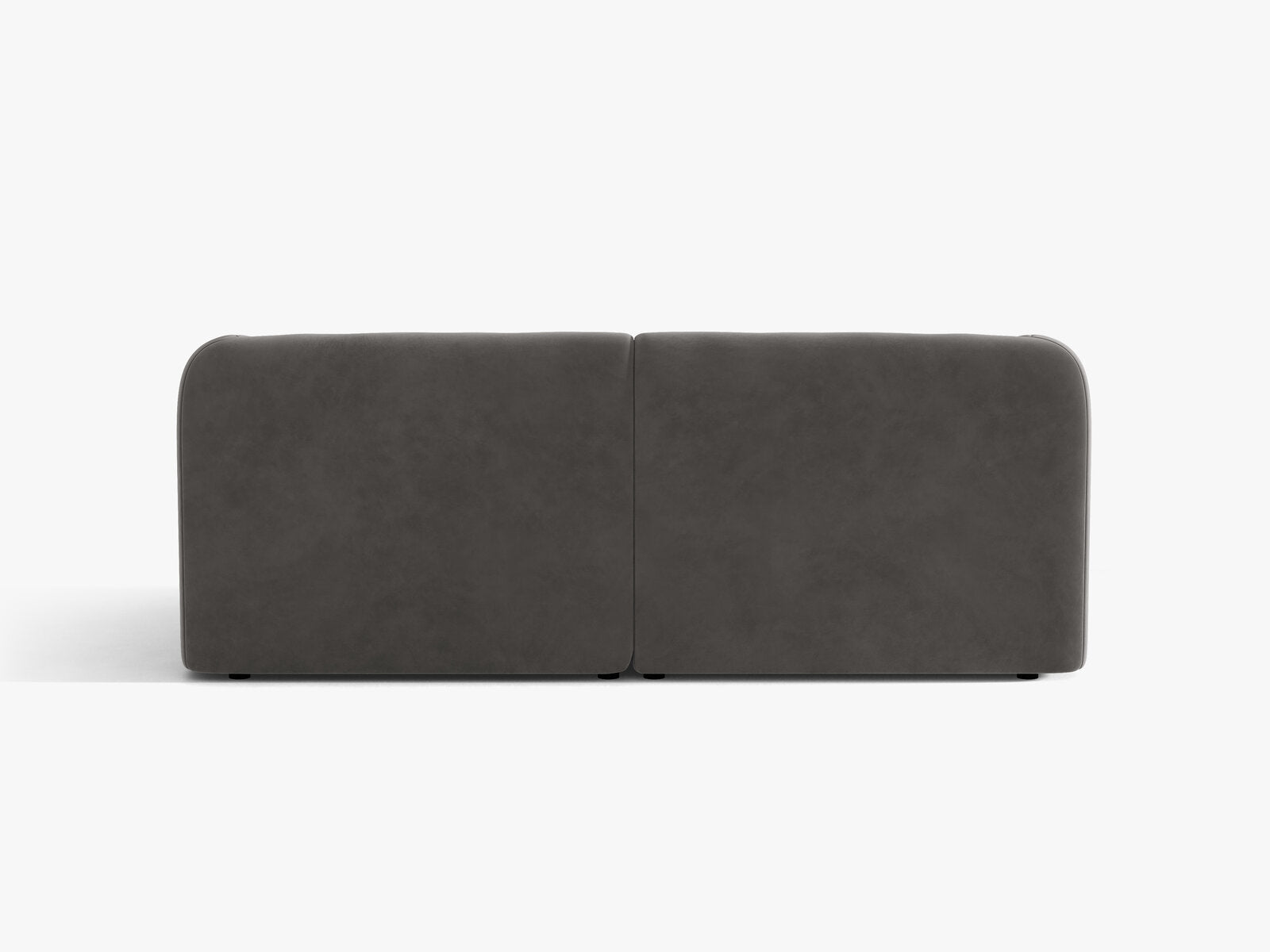 Micadoni Sofa Miley 2-Sitzer Samt Venus Grau
