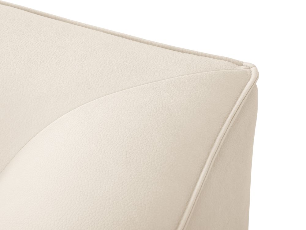 Cosmopolitan Design Ecksofa Siena 3-Sitzer Kunstleder Pacifico Helles Beige Links