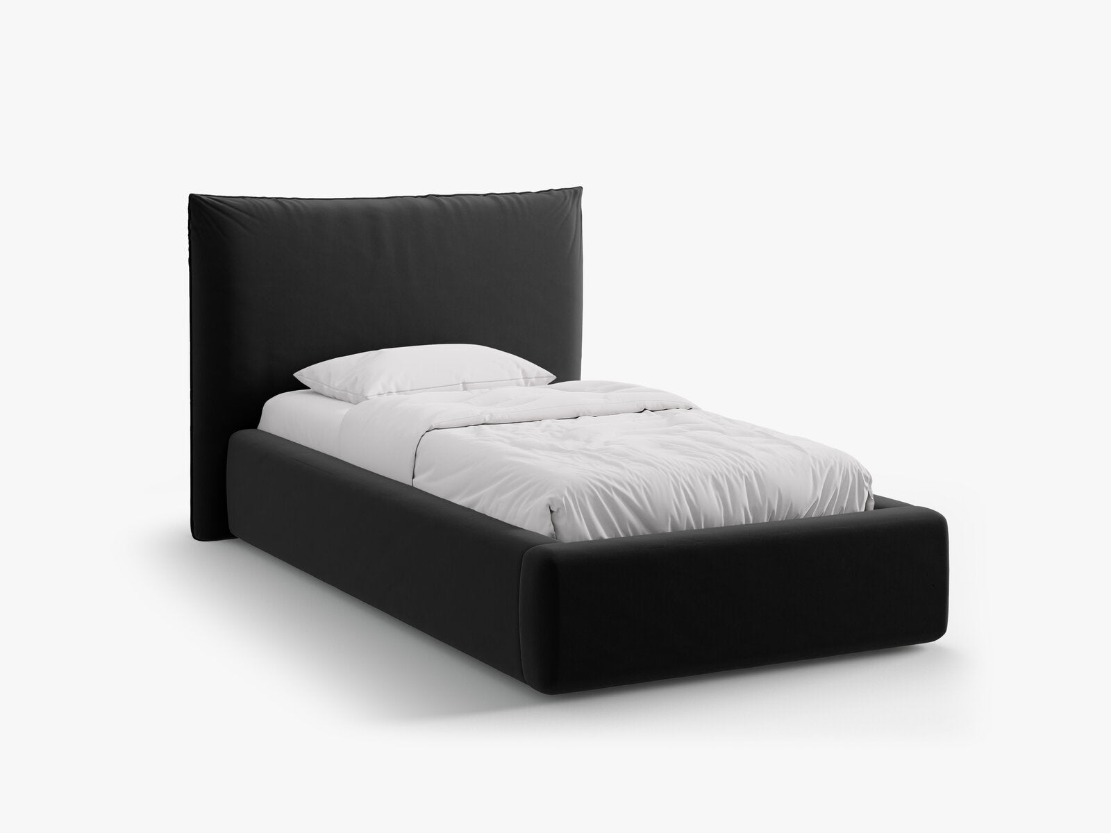 Micadoni Bett Kaelle Samt Bluvel Schwarz