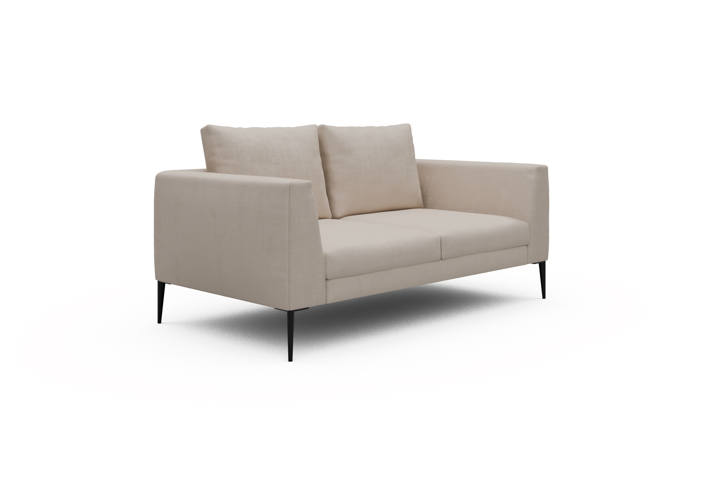 Sofa Paul 2-Sitzer Cordufine-Off-White