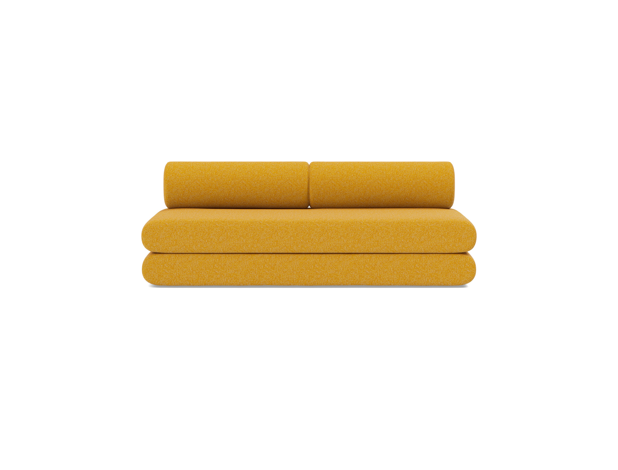 Tagesbett Circlus mit Rückenrollen Boucle Skandi 536-Ochre