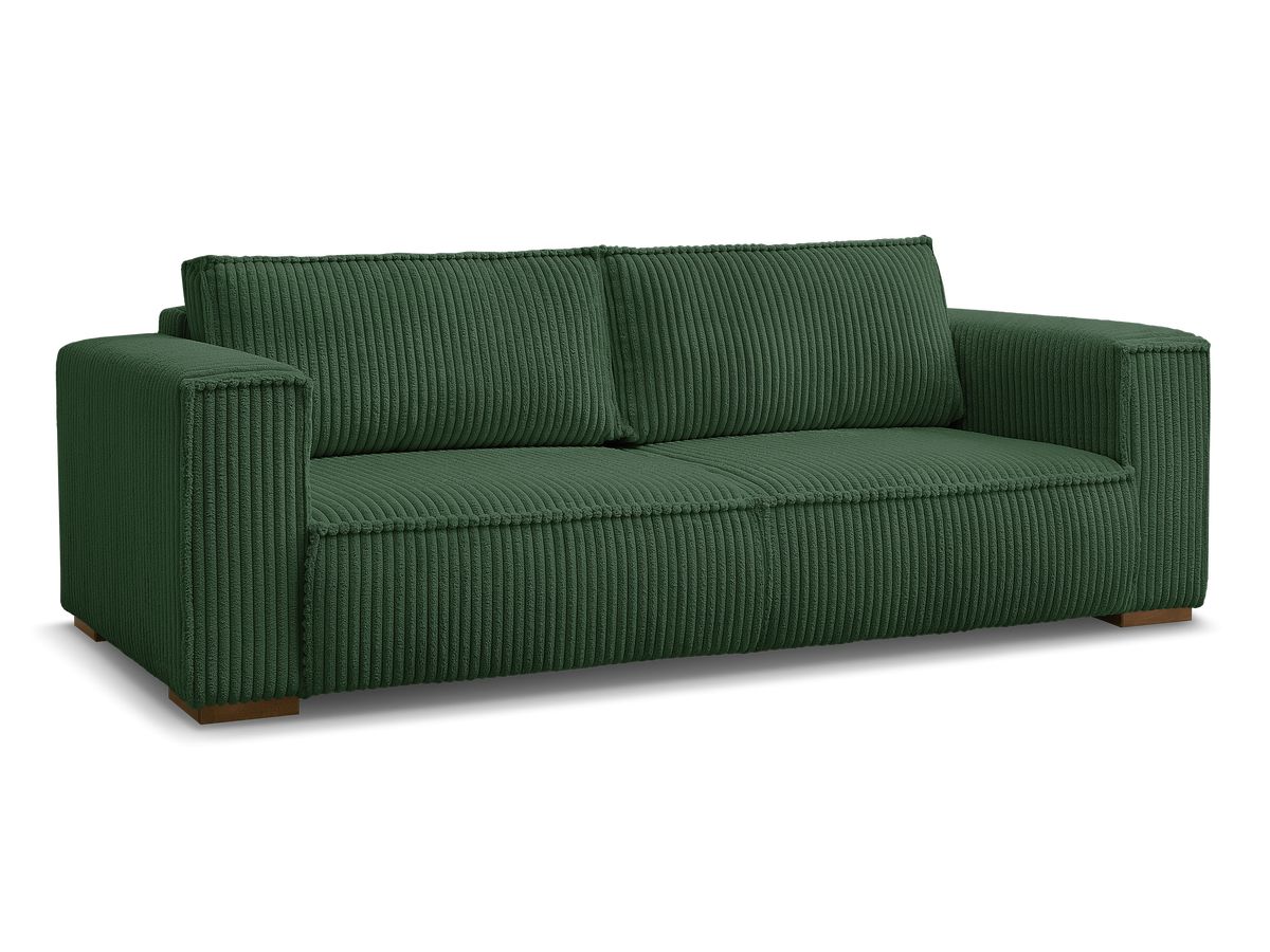 Bobochic Chelsea Sofa 3-Sitzer Breitcord weich Grün