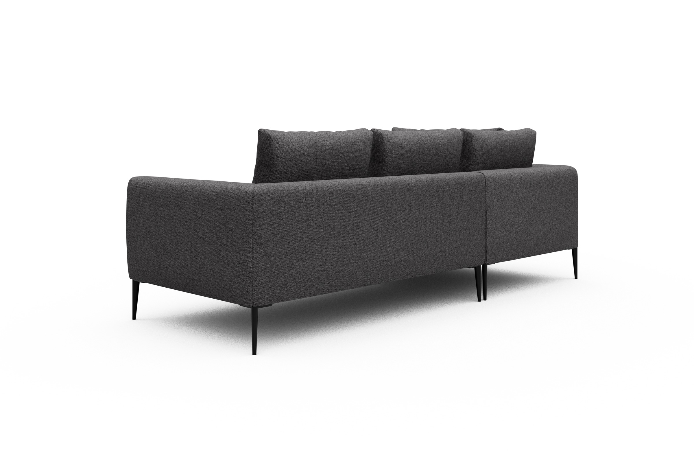 Ecksofa Paul Relax-Ecke links mit 2-Sitzer Sama-Antracite