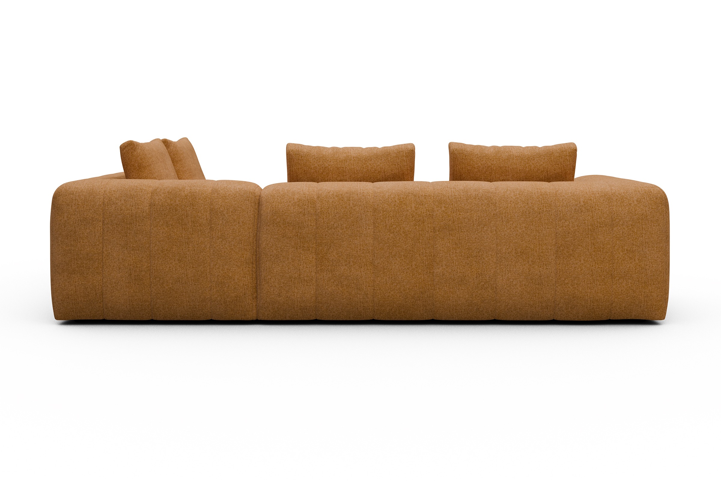 Ecksofa Hugo 2x 2,5-Sitzer Armlehne links Casone-Warm-Yellow