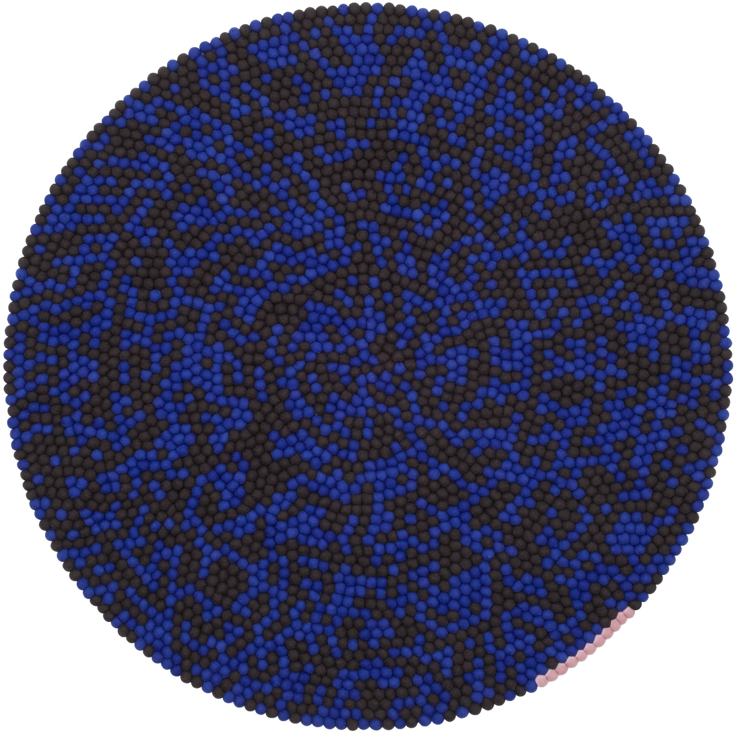 myfelt Ink Filzkugelteppich Anthrazit