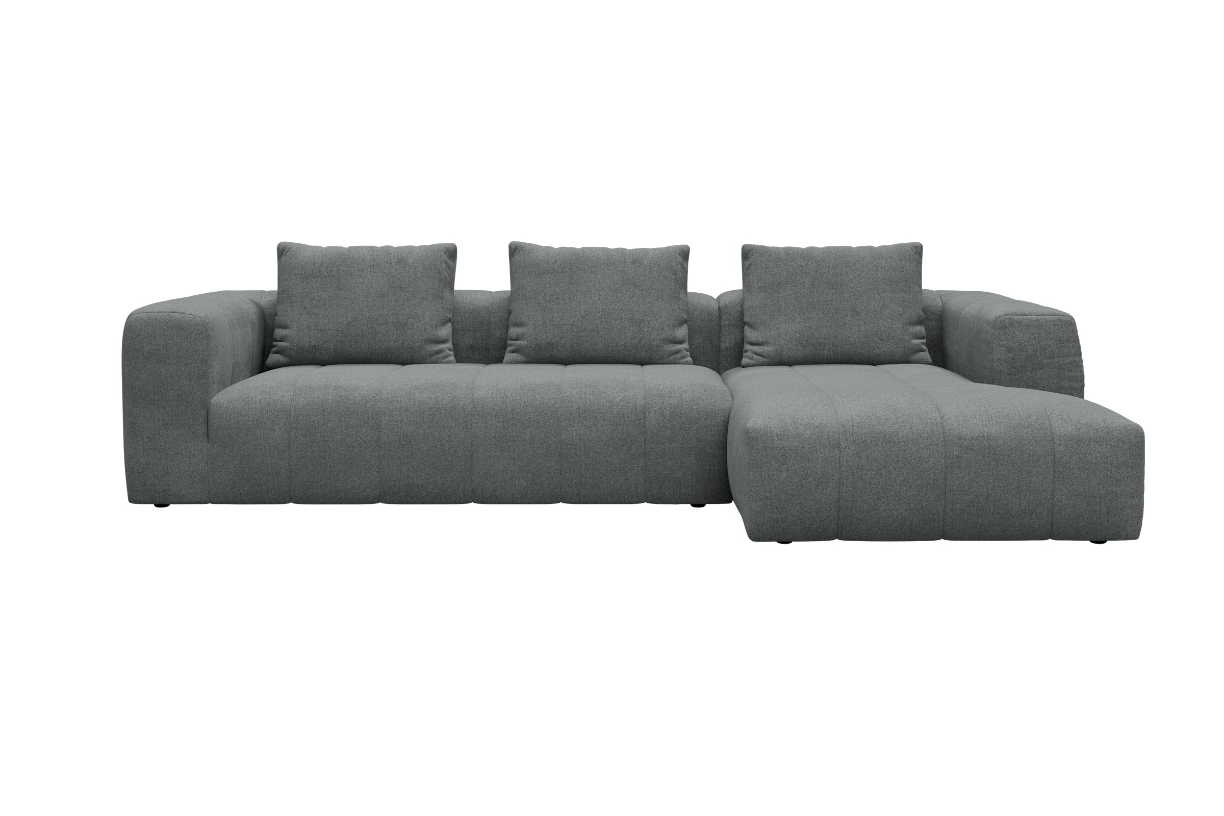 Hugo 2,5-Sitzer Armlehne links mit Chaiselongue Casone-Gravel-Grey moebelfaktor