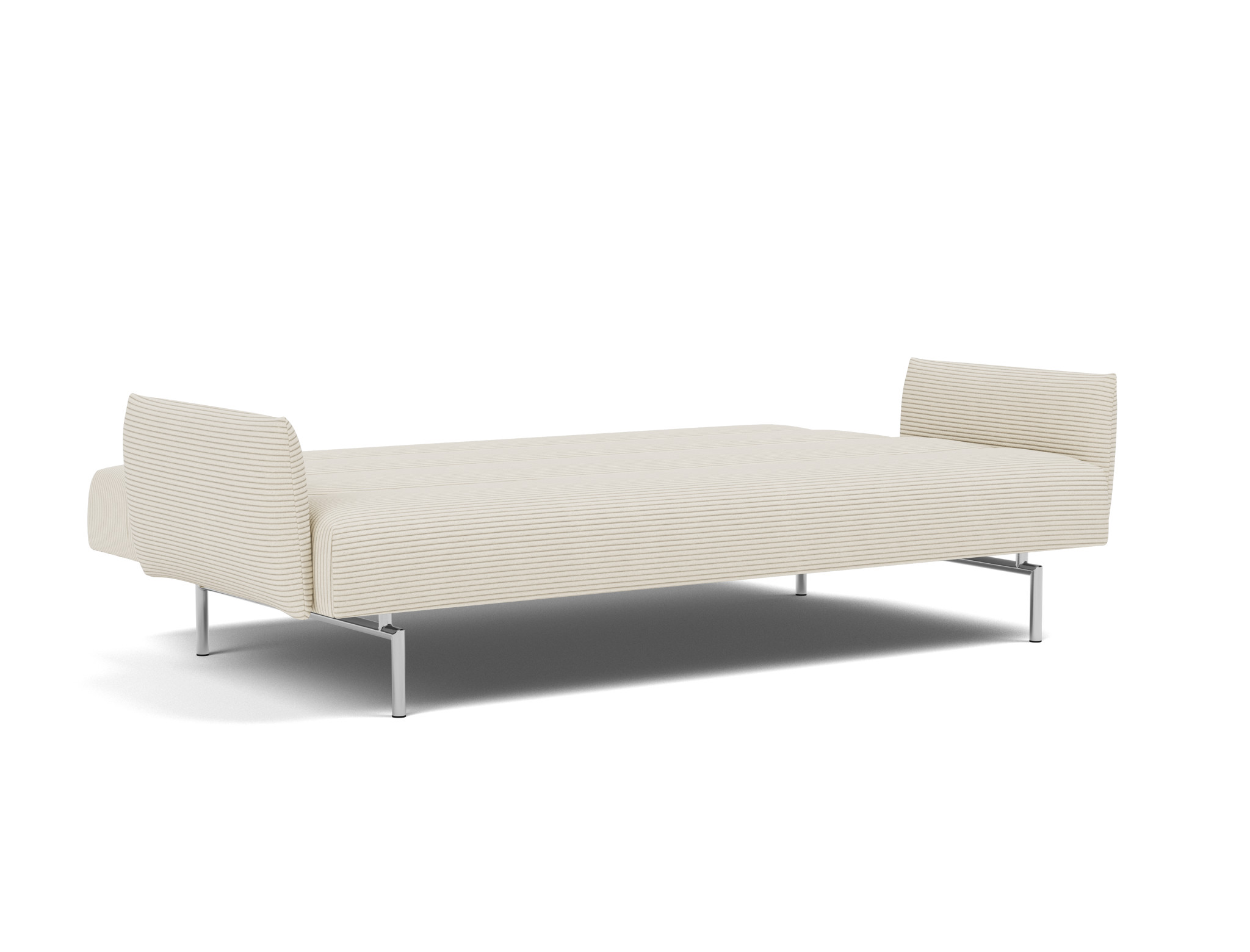 Schlafsofa Jillis mit Armlehnen Kord Corduroy 594-Ivory