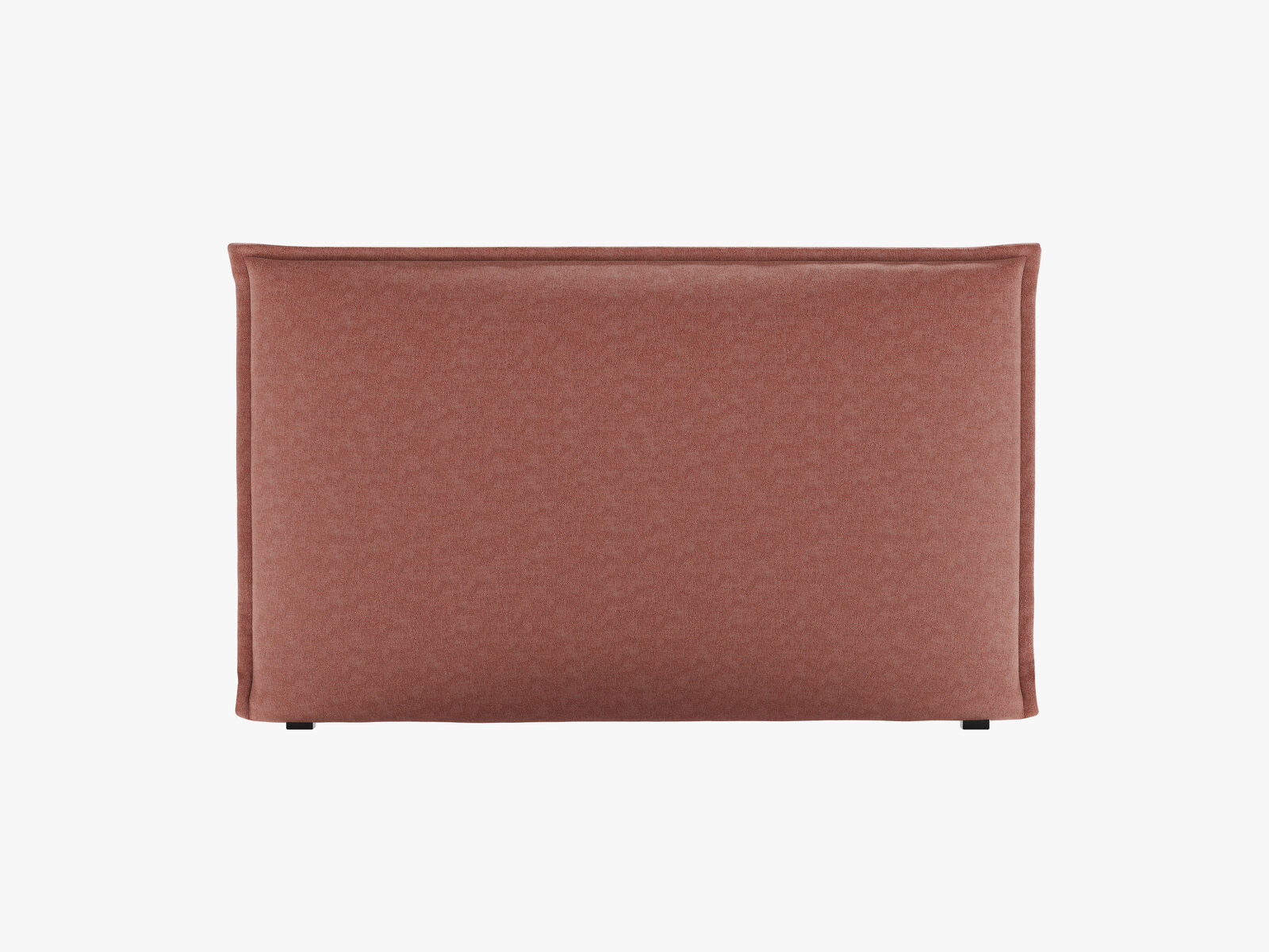 Micadoni Monica Samtiger Kopfteil 140 cm (H 95 cm) Strukturierter Stoff Babel Rot 200x95