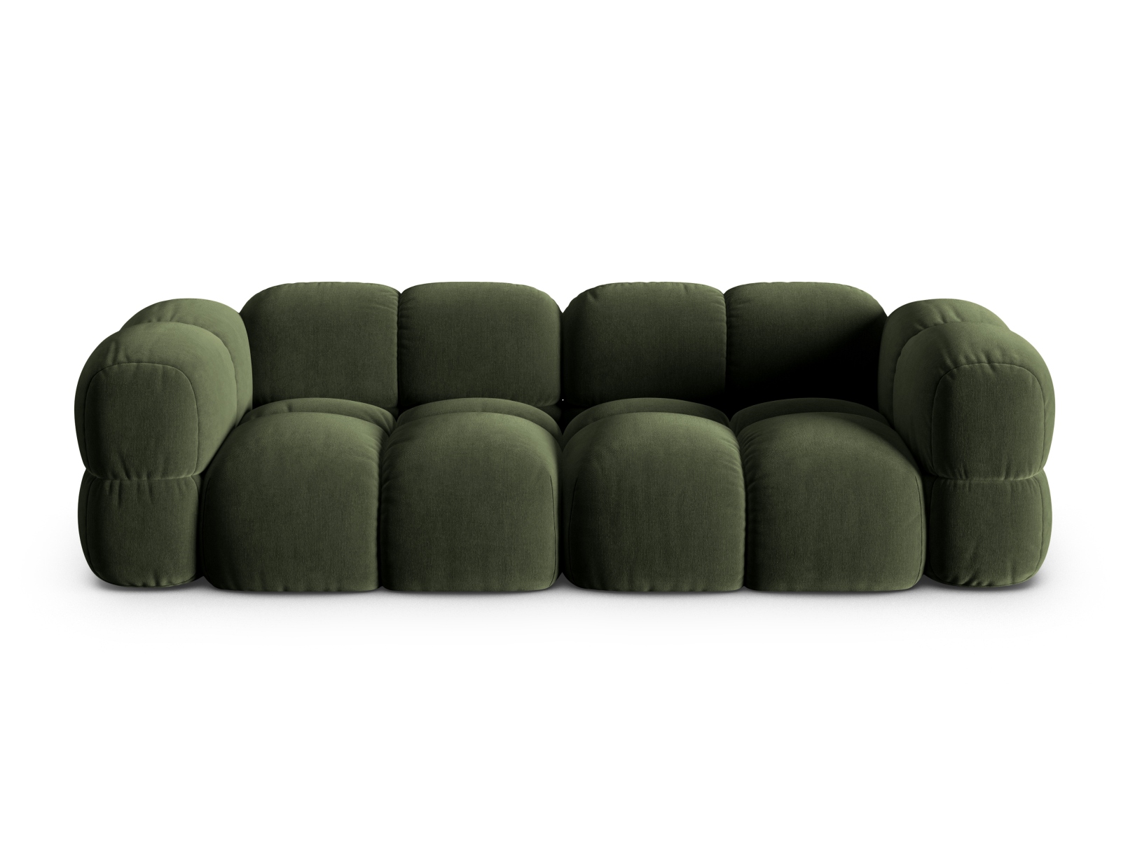 Cosmopolitan Design Sofa Loretto 4-Sitzer Samt Vogue Grün