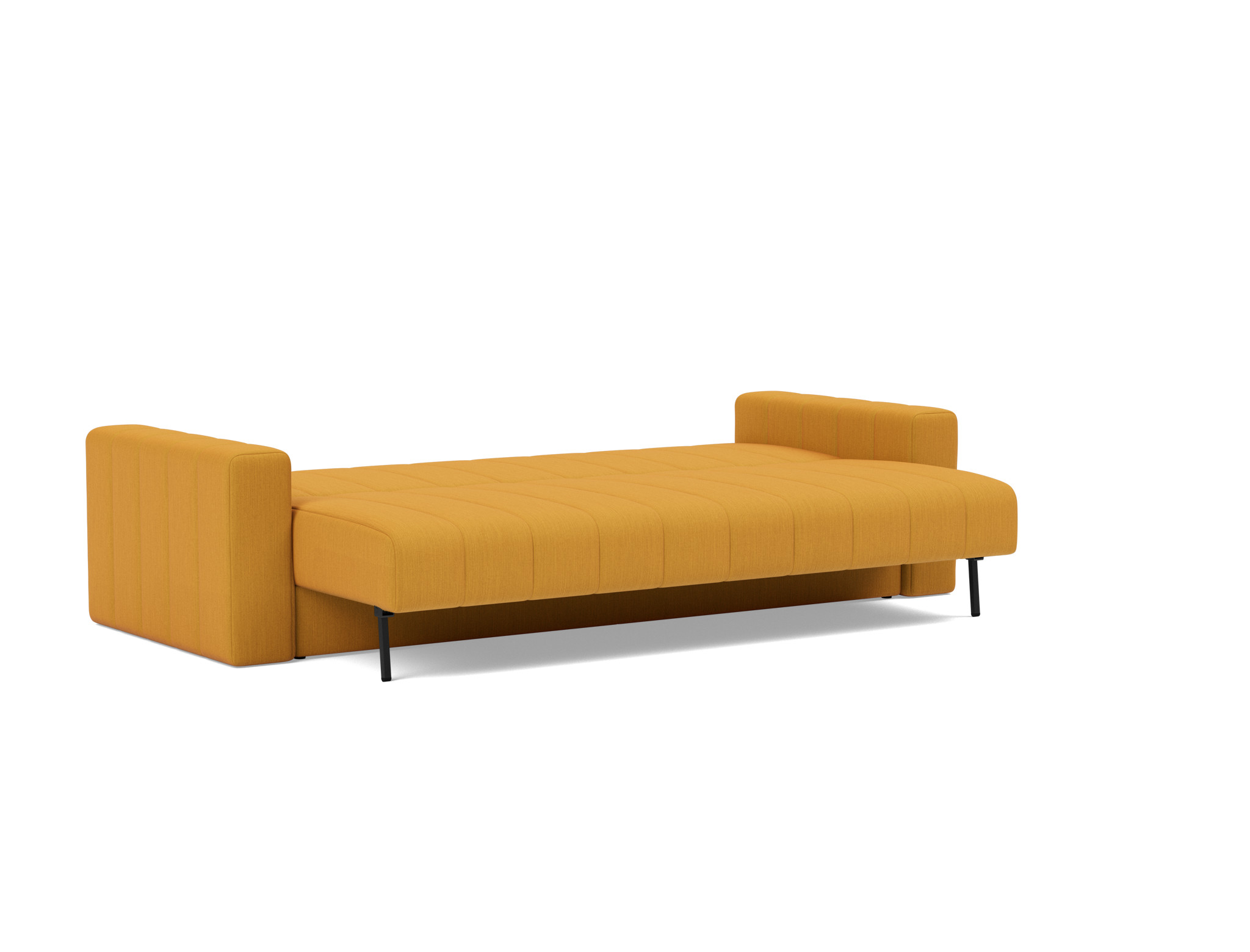 Schlafsofa Akello mit Armlehnen Flachgewebe Elegance 507-Burned-Curry