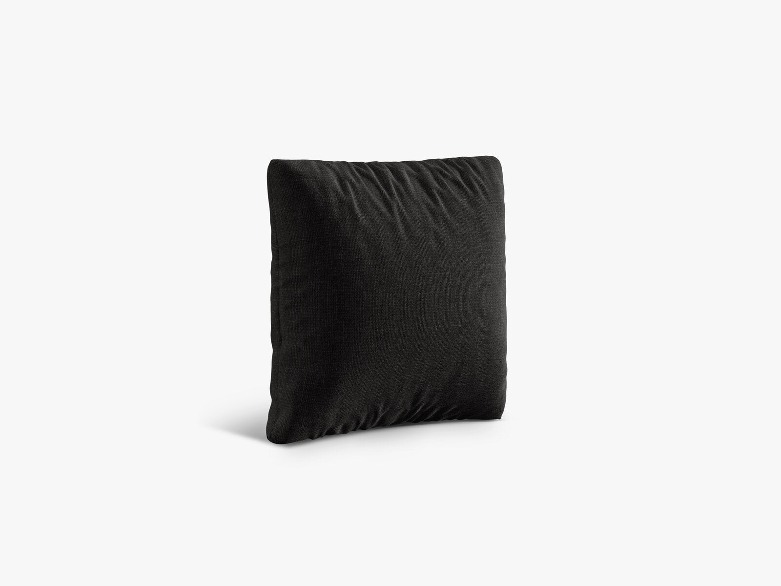 Micadoni Kissen Nuria Strukturierter Stoff Schwarz 40x40x13