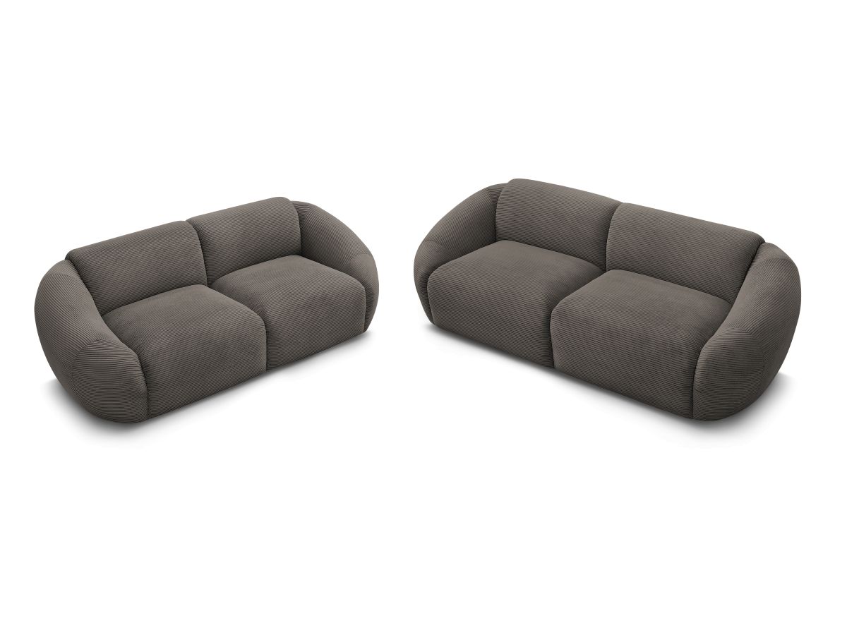 Bobochic Tina Sofa 5-Sitzer Cordsamt Braun