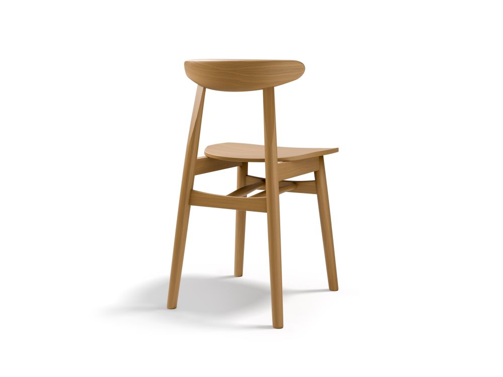 Cosmopolitan Design Stuhl Elie 2er-Set Amerikanischer Nussbaum